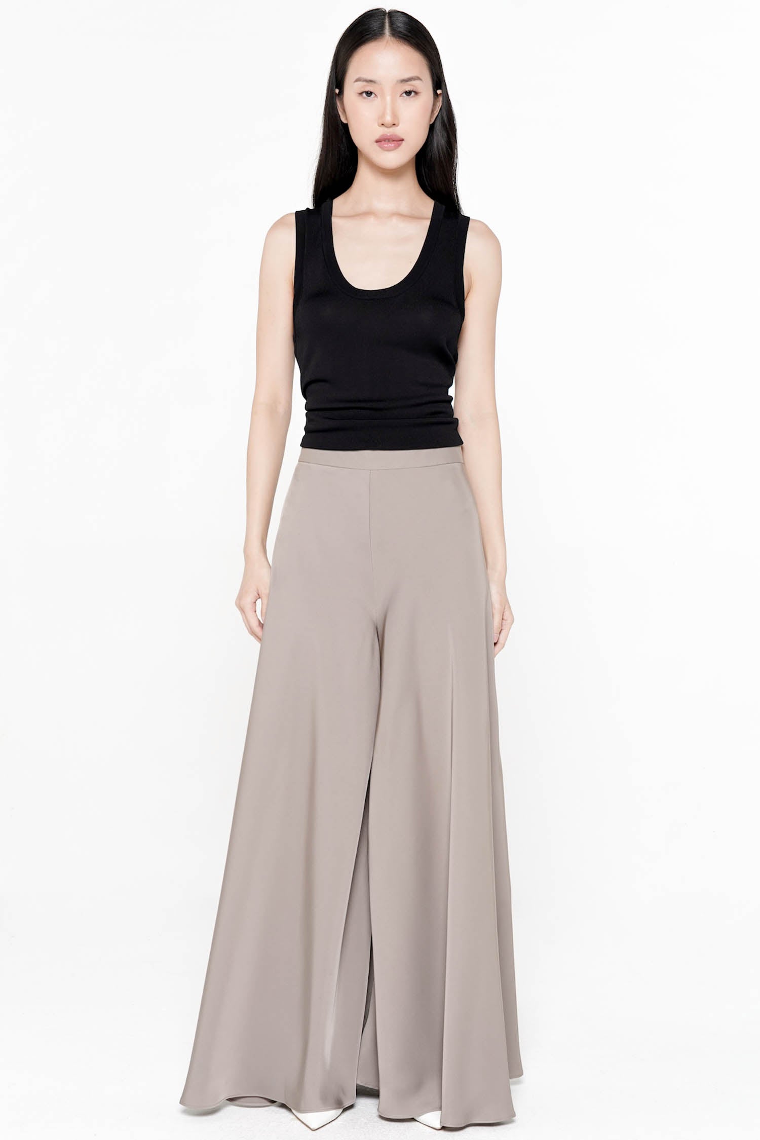 Ophira Flare Pants In Ash Brown