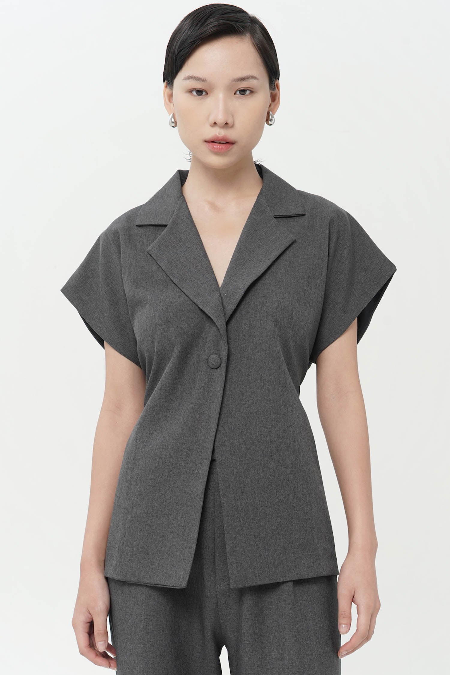 Kaye Top In Dark Grey