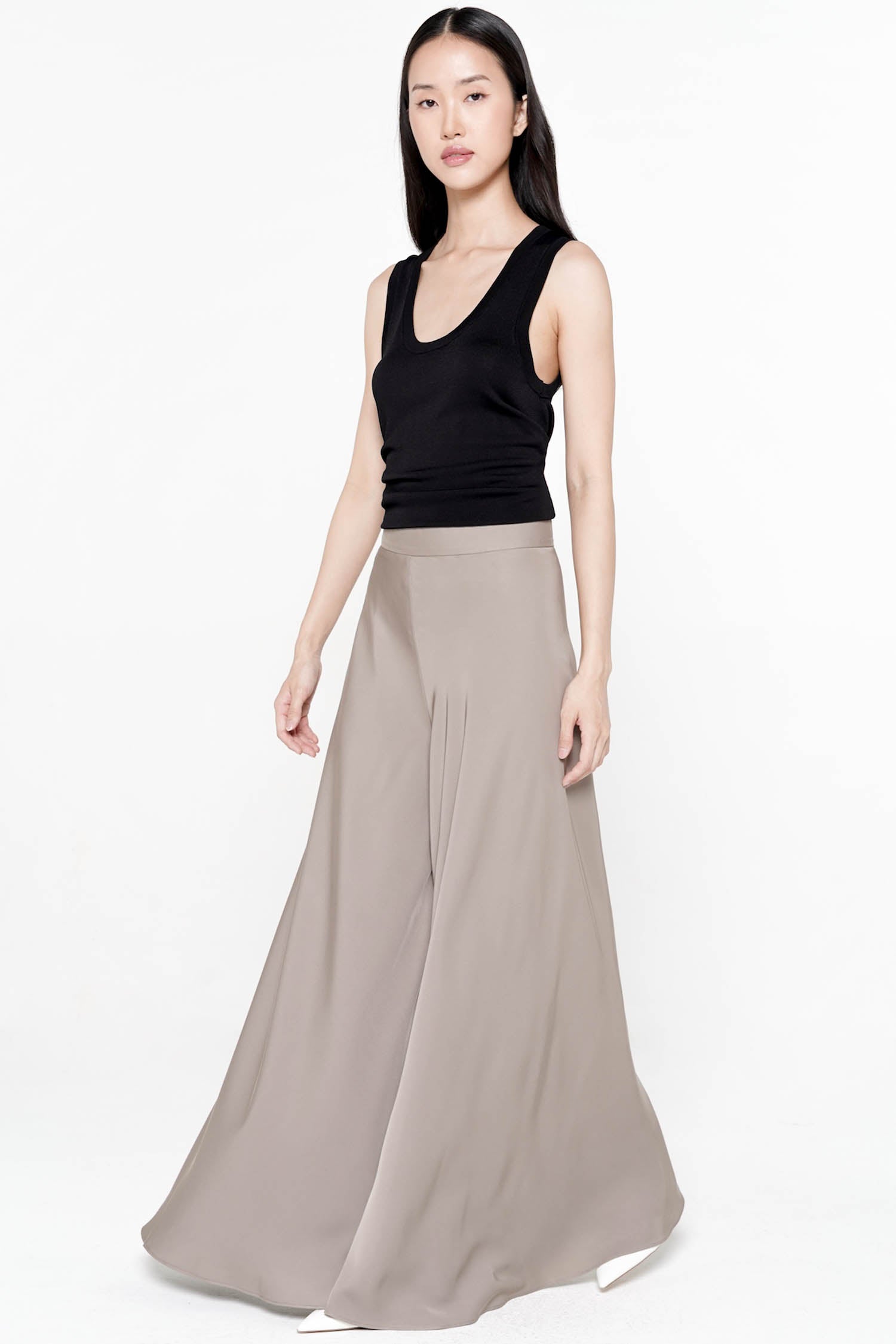 Ophira Flare Pants In Ash Brown