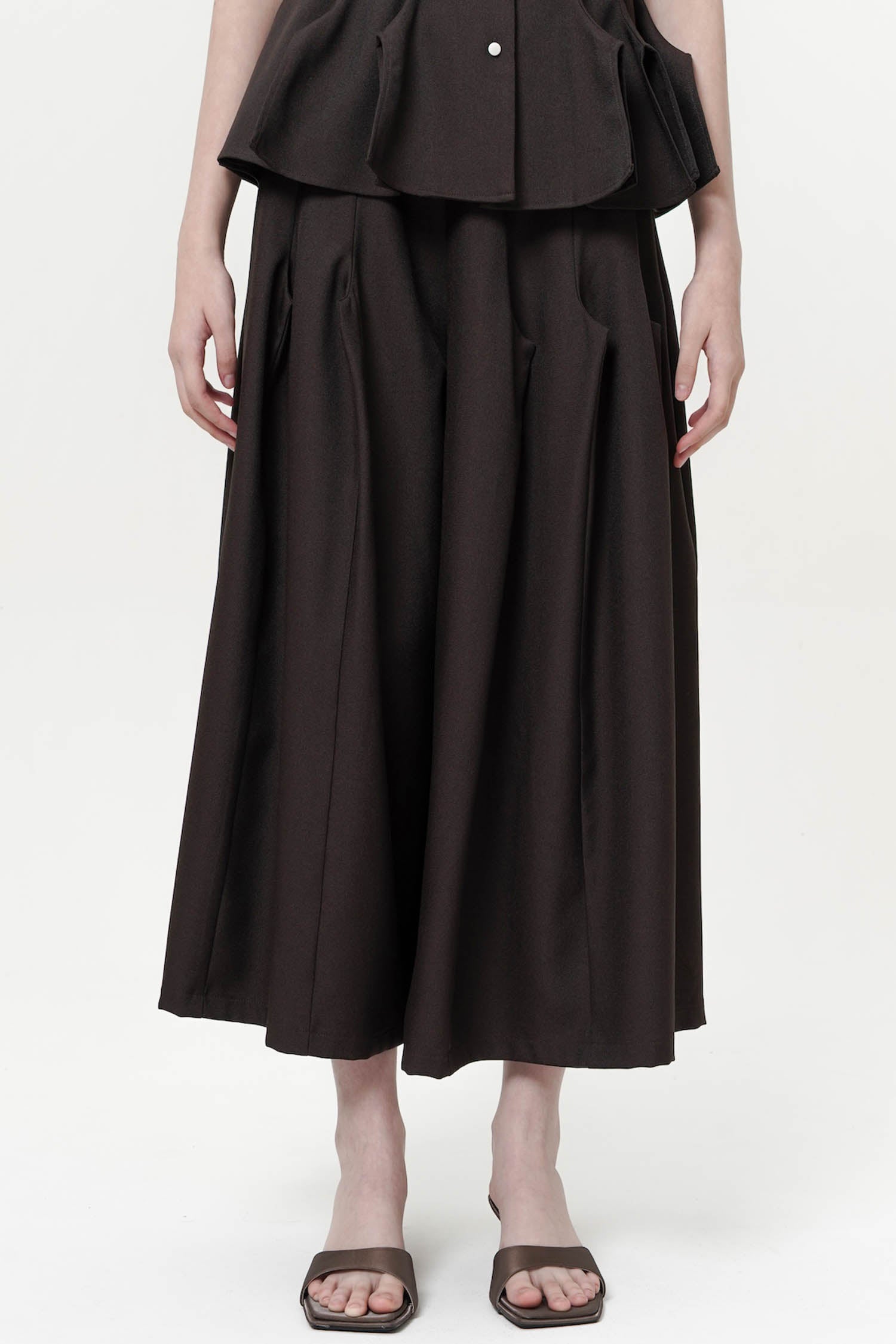 Krilo Midi Pants in Espresso
