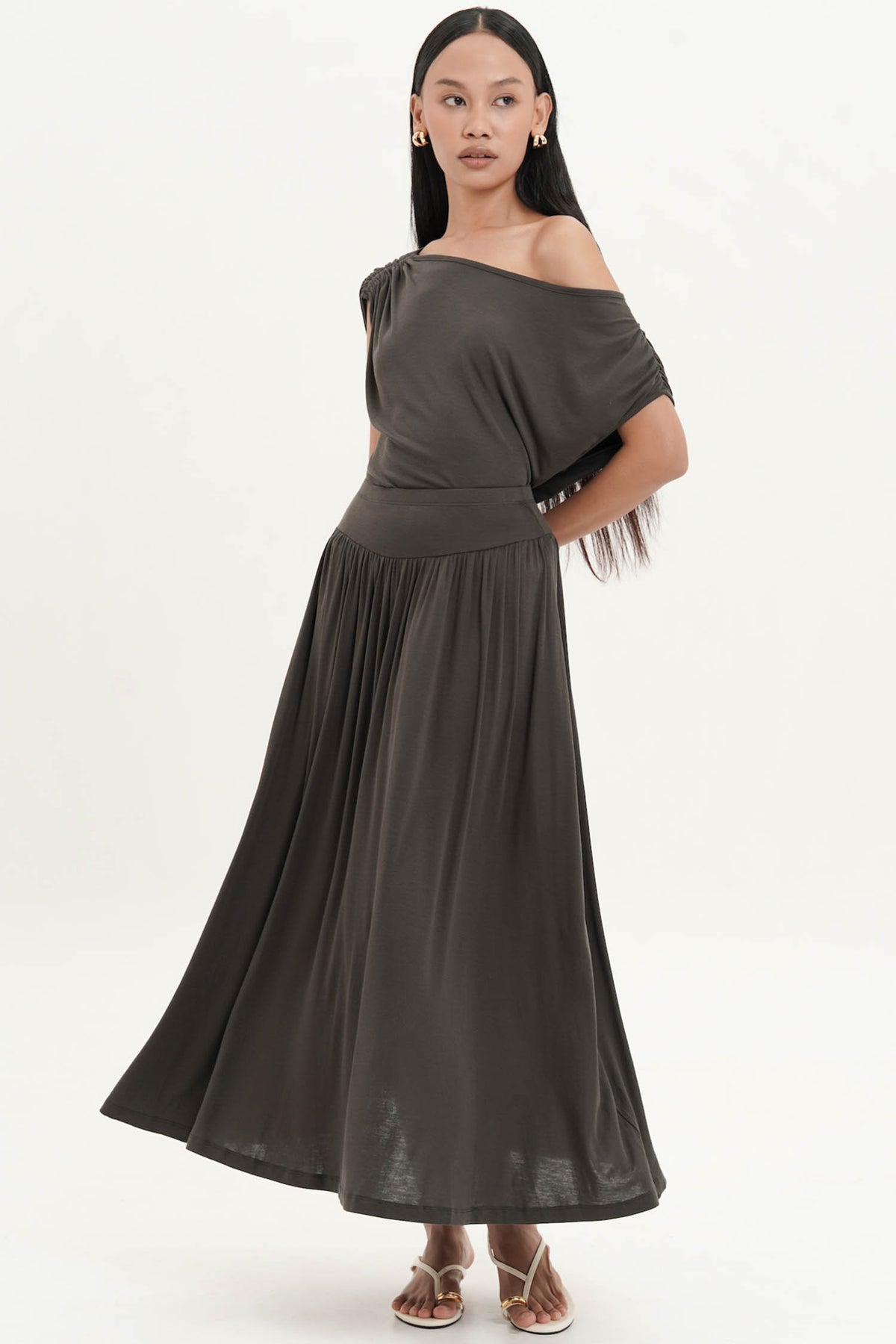 Odessa Top In Dark Grey