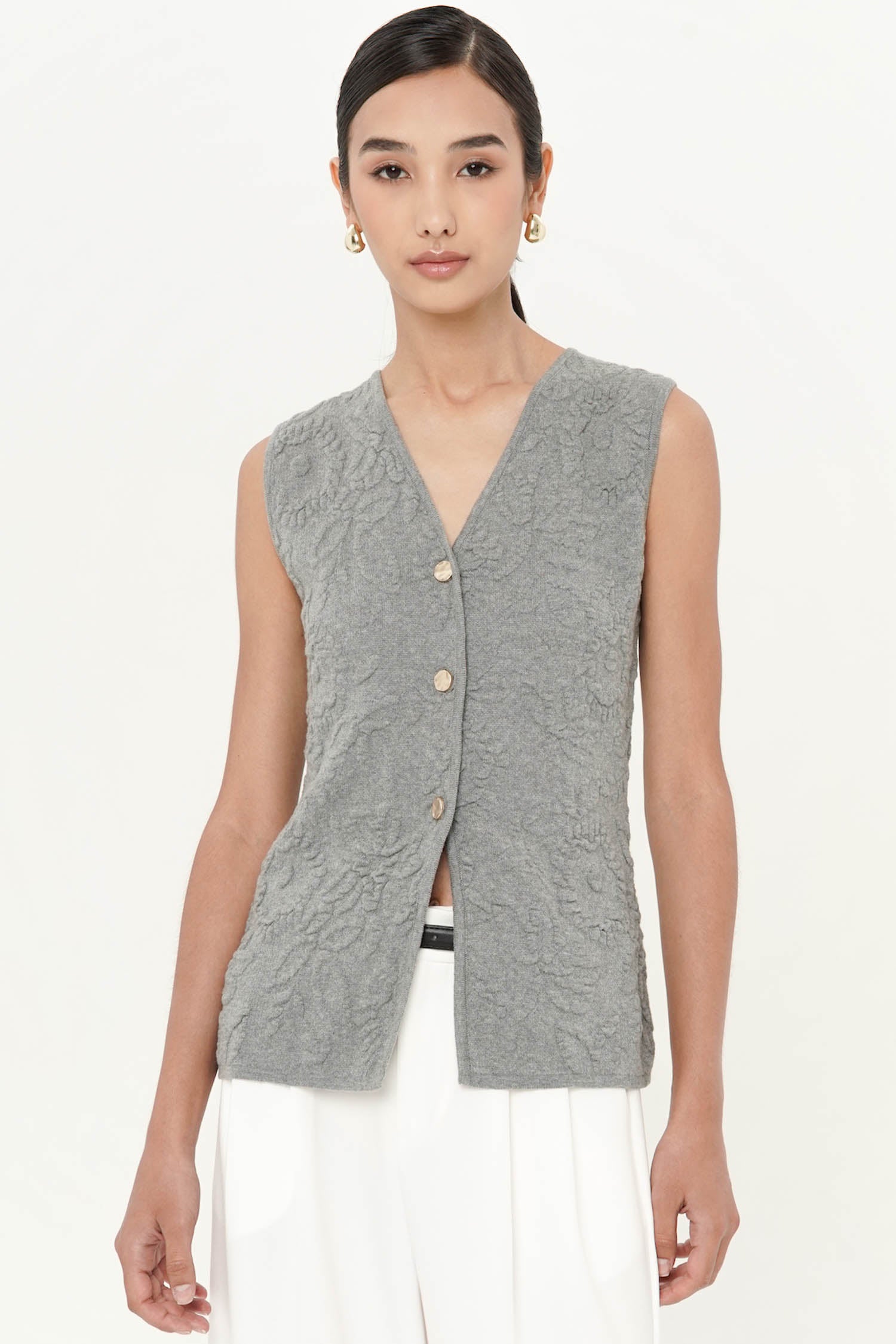 Oahu Vest Top In Grey