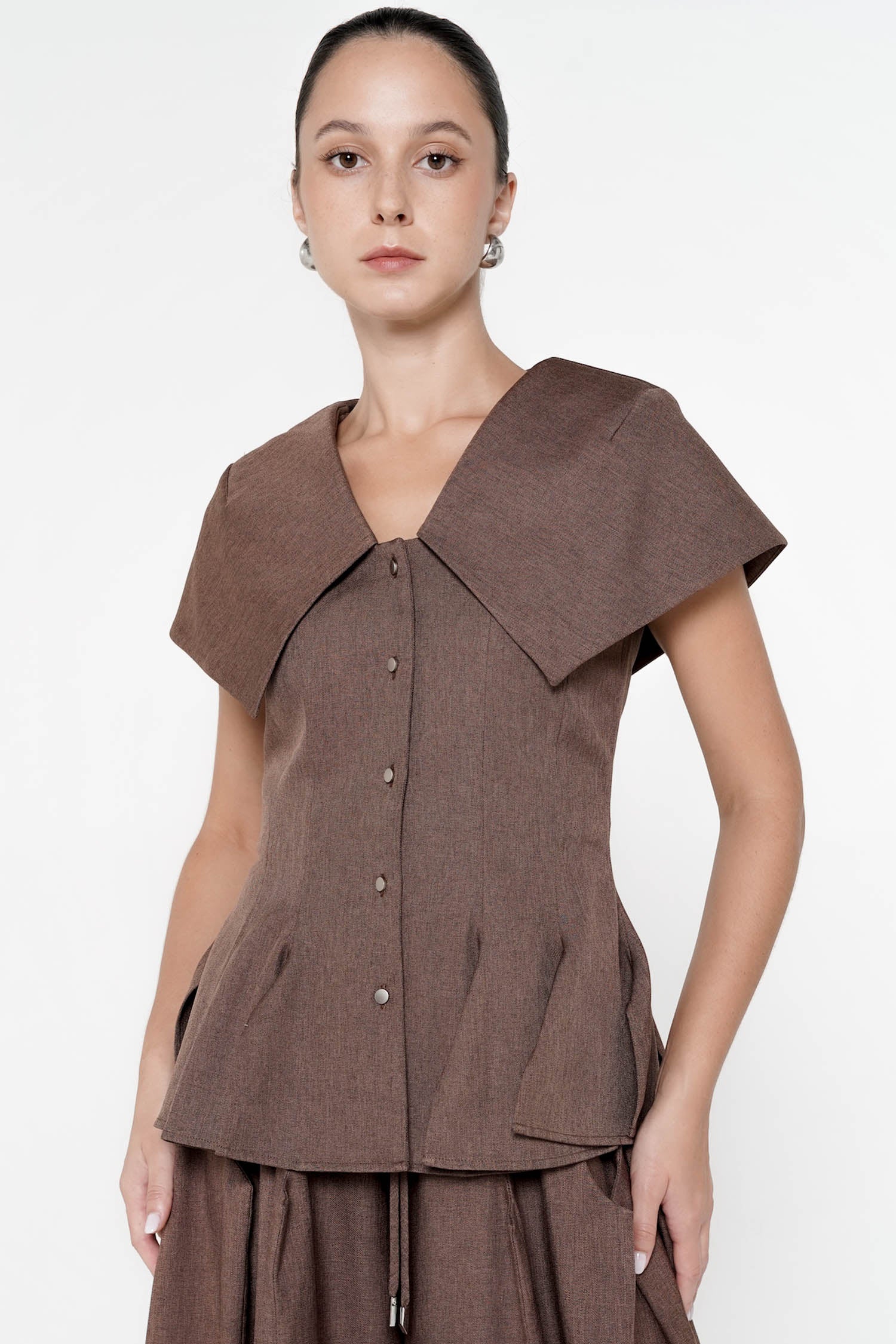 Harriet Top in Walnut