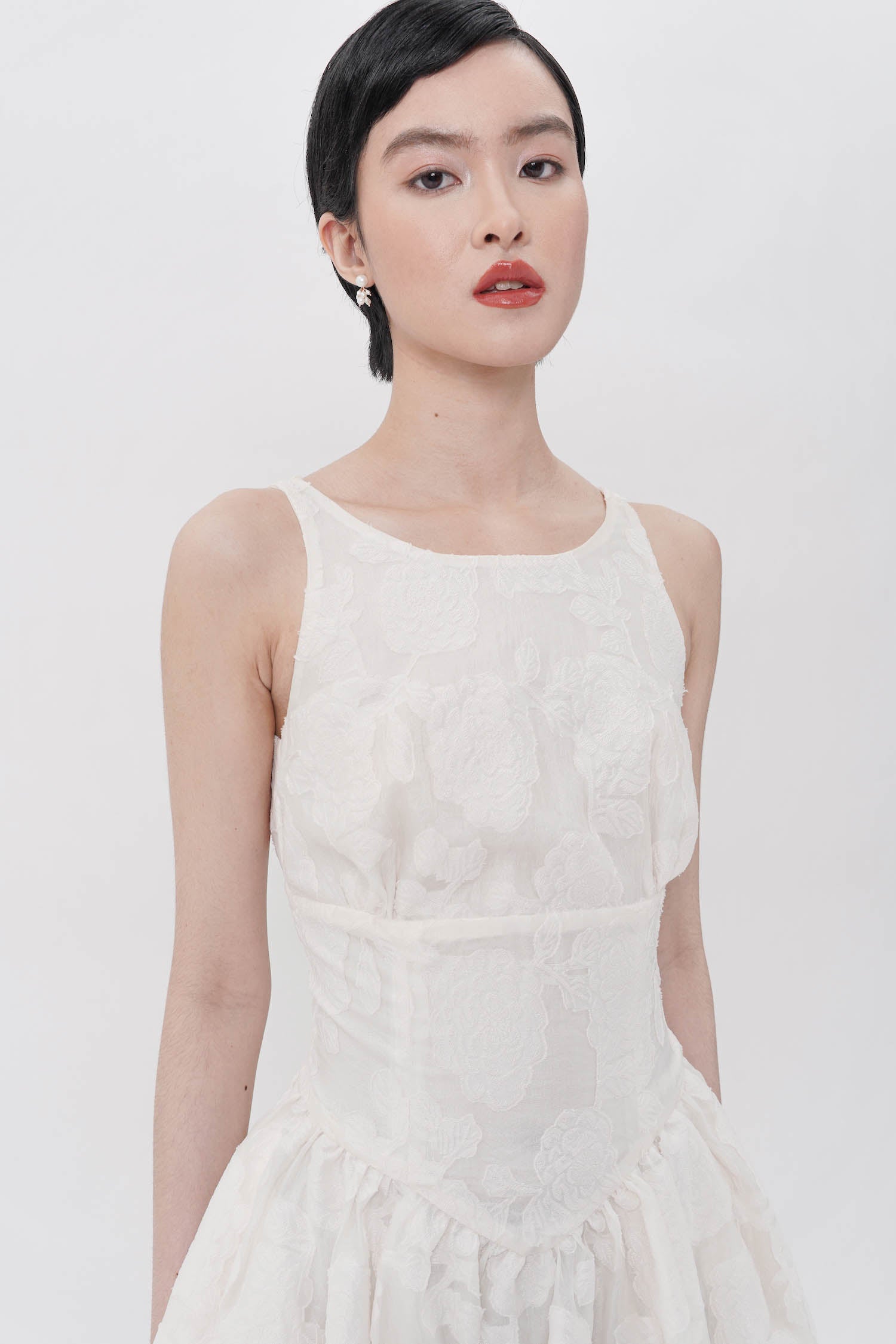 Asha Dress in Broken White