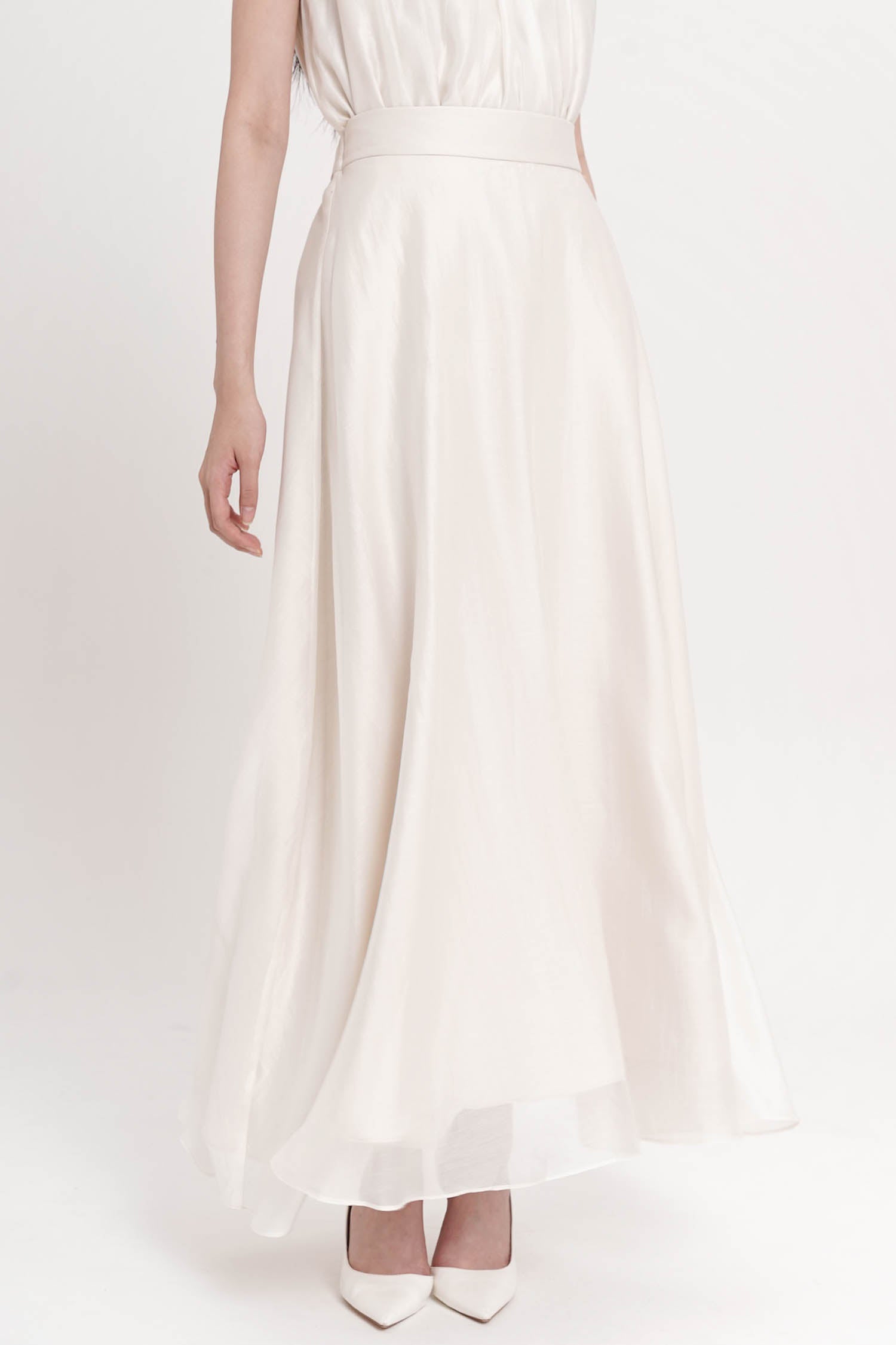 Beaufort Skirt In Porcelain