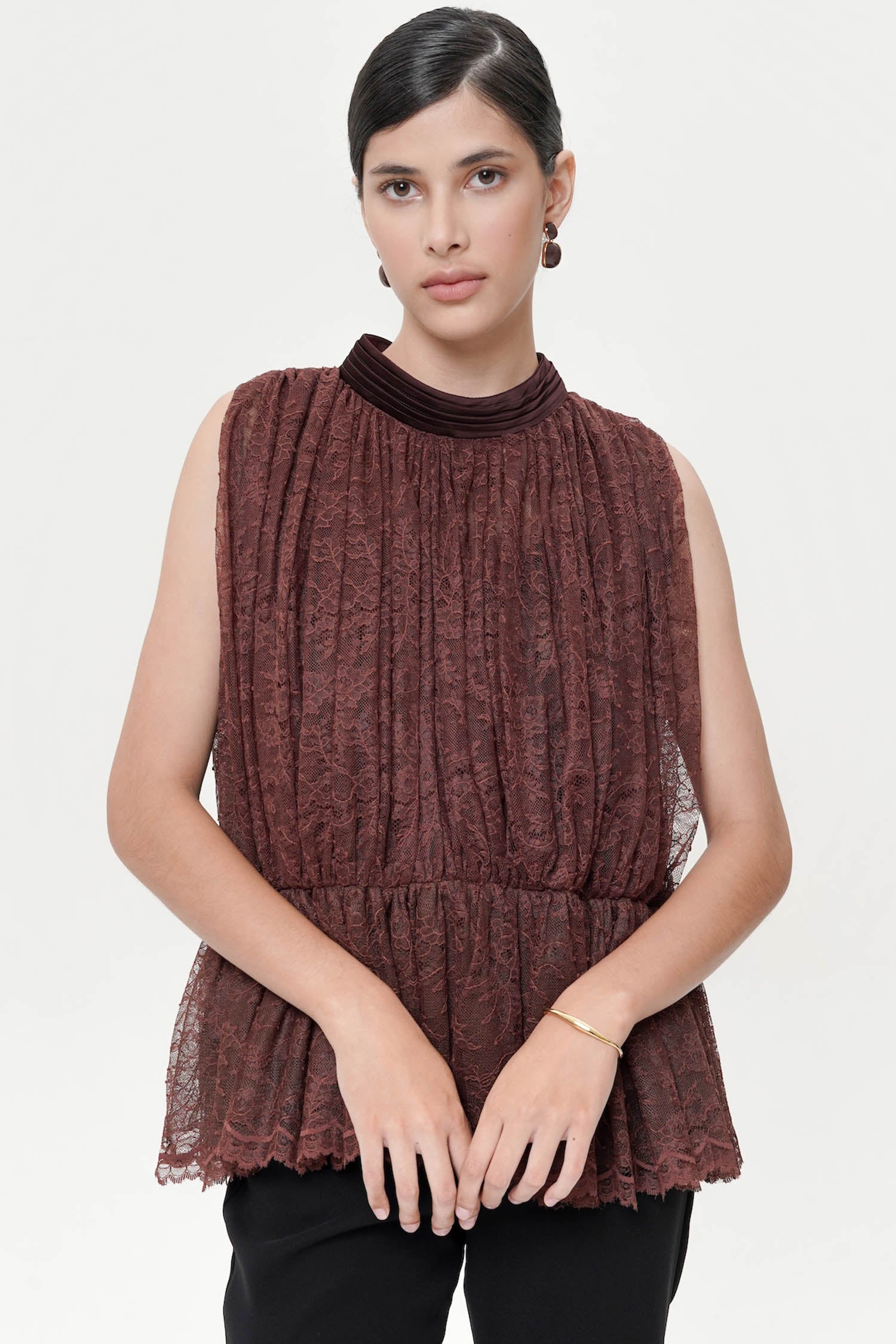 Getty Top in Deep Brown