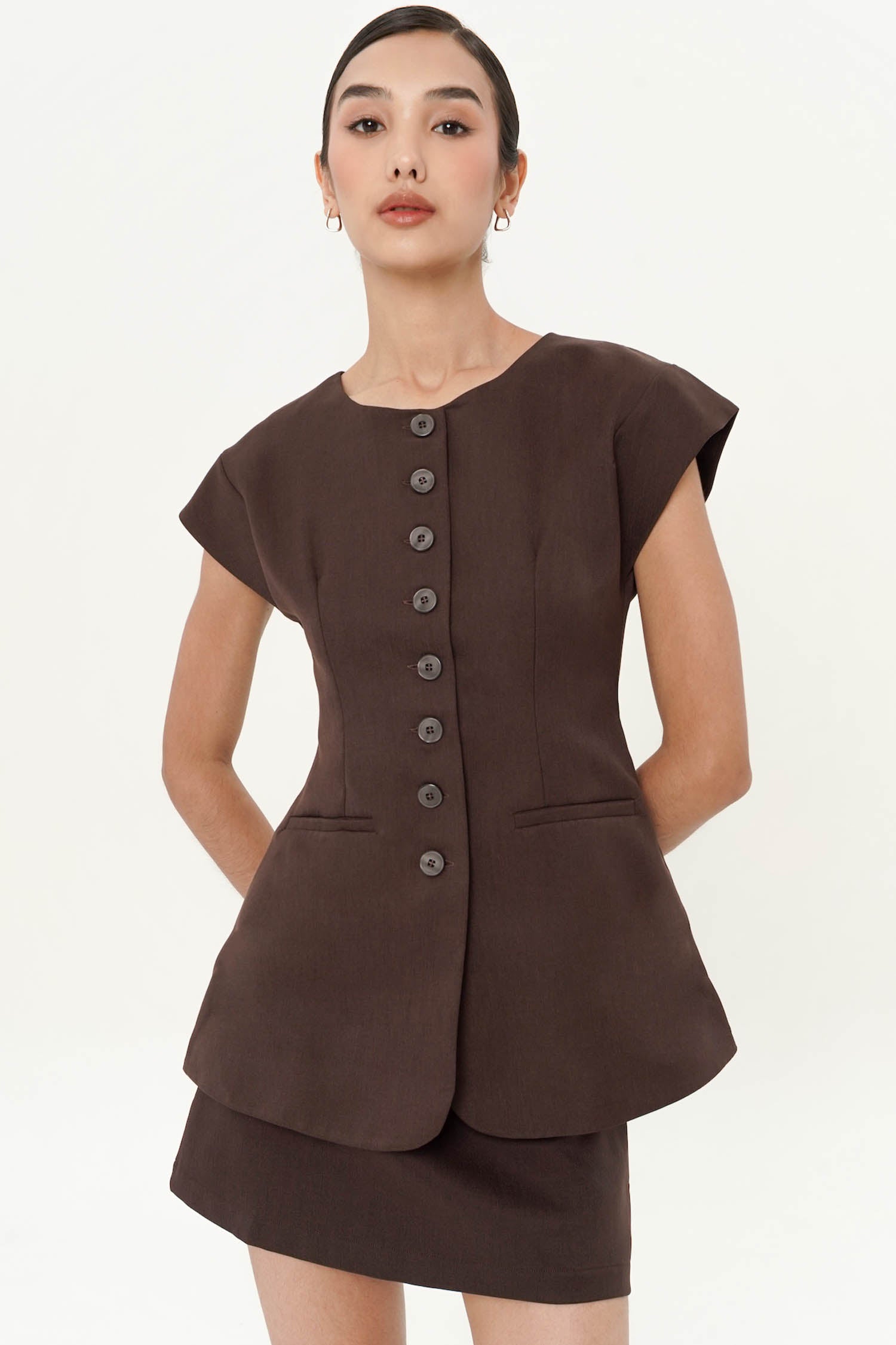 Laken Basic Top In Espresso