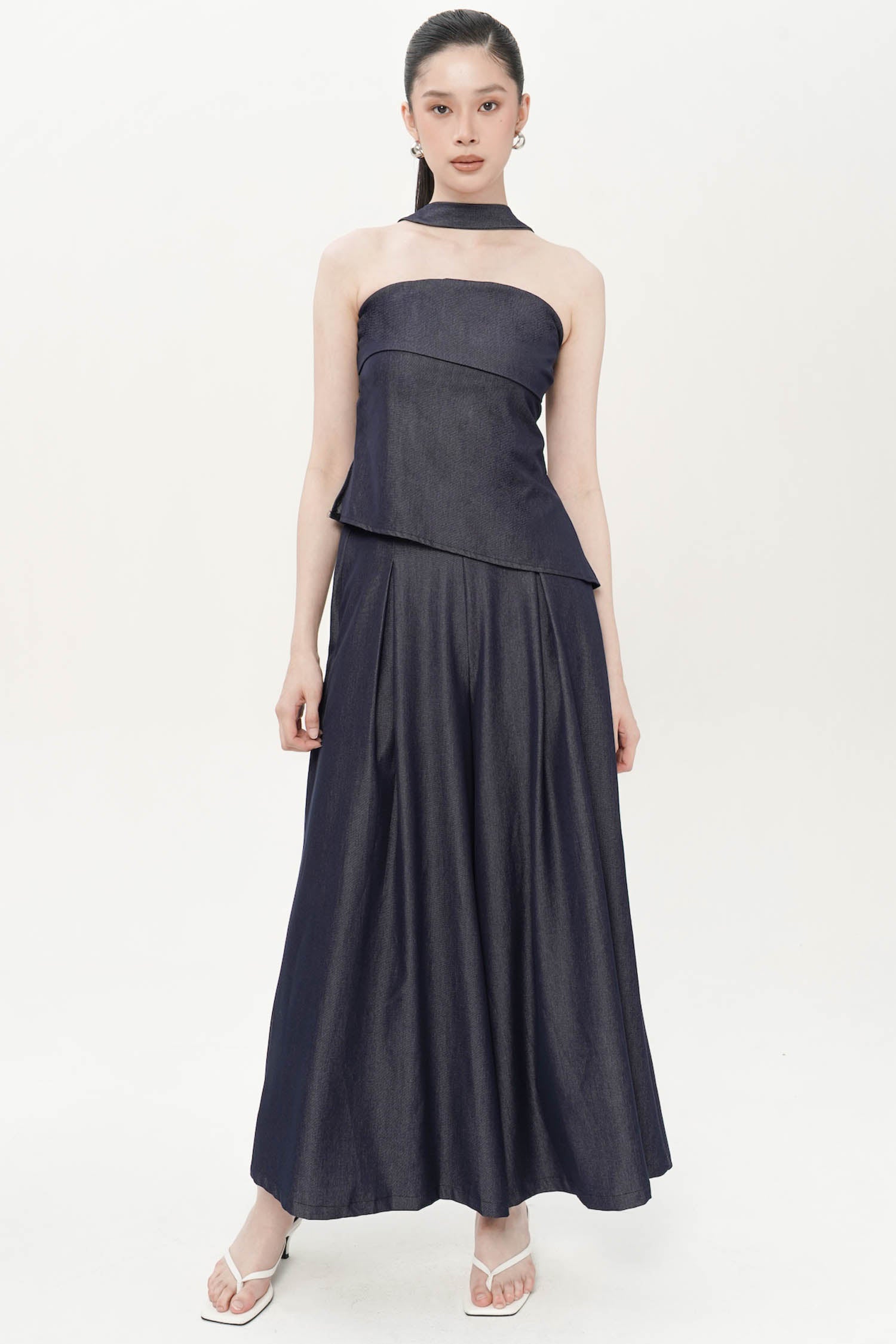 Nyra Trouser In Dark Denim