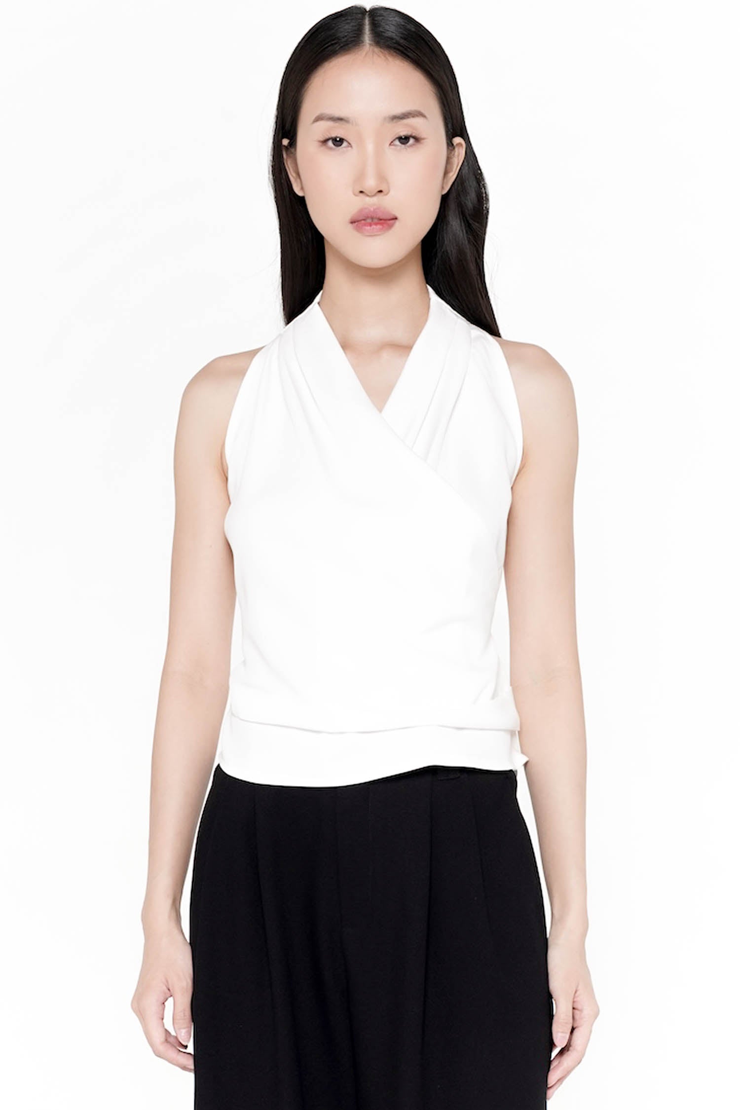 Pine Wrap Top In Broken White