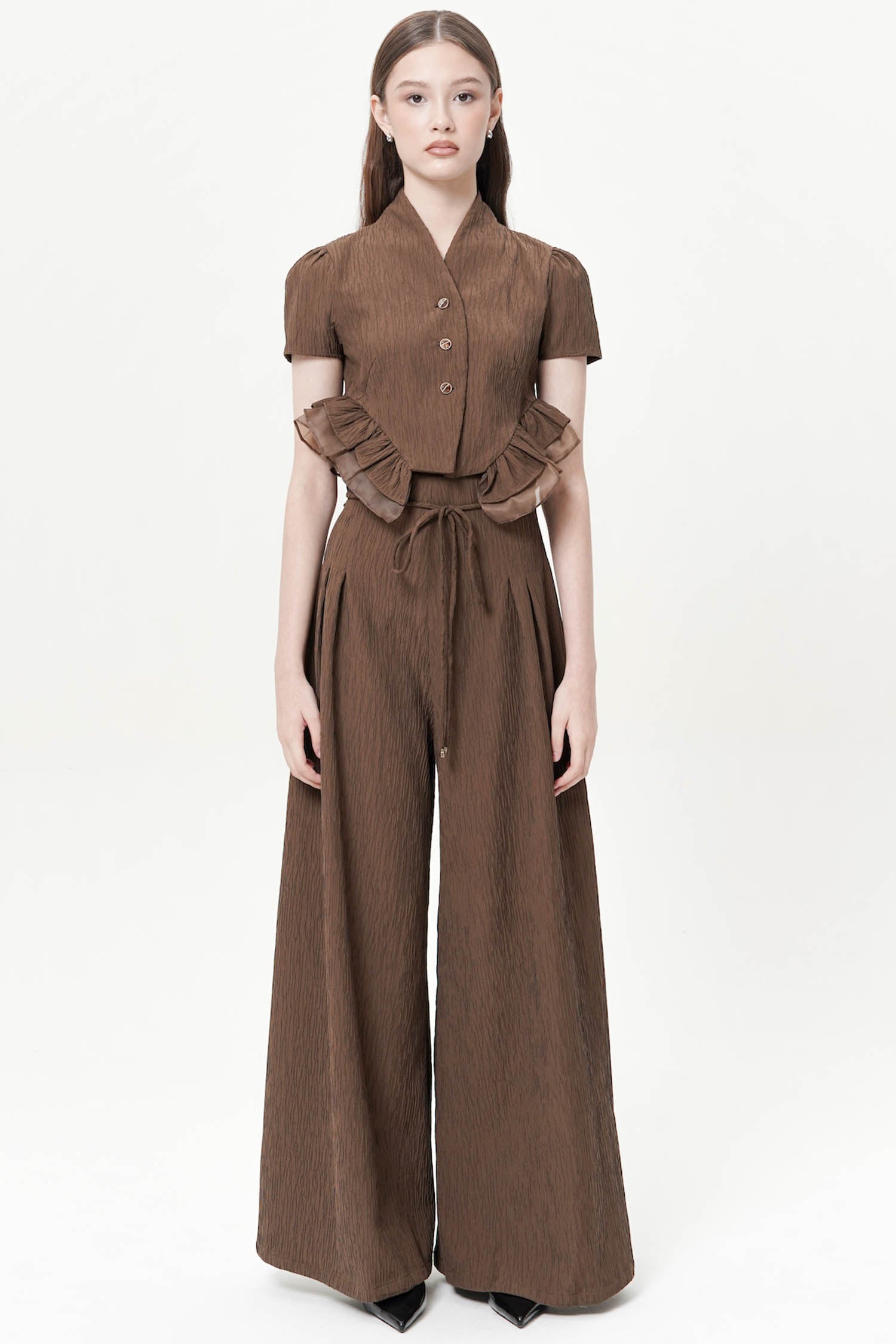 Carson Pants in Dark Brown