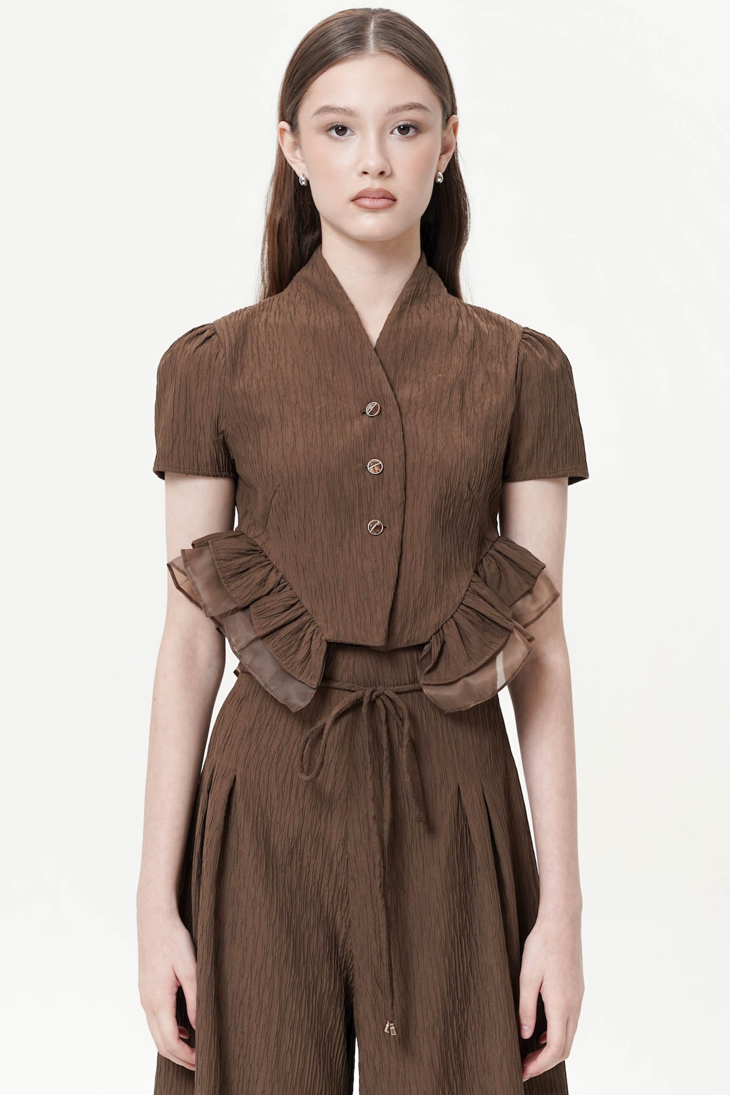Soleil Top in Dark Brown