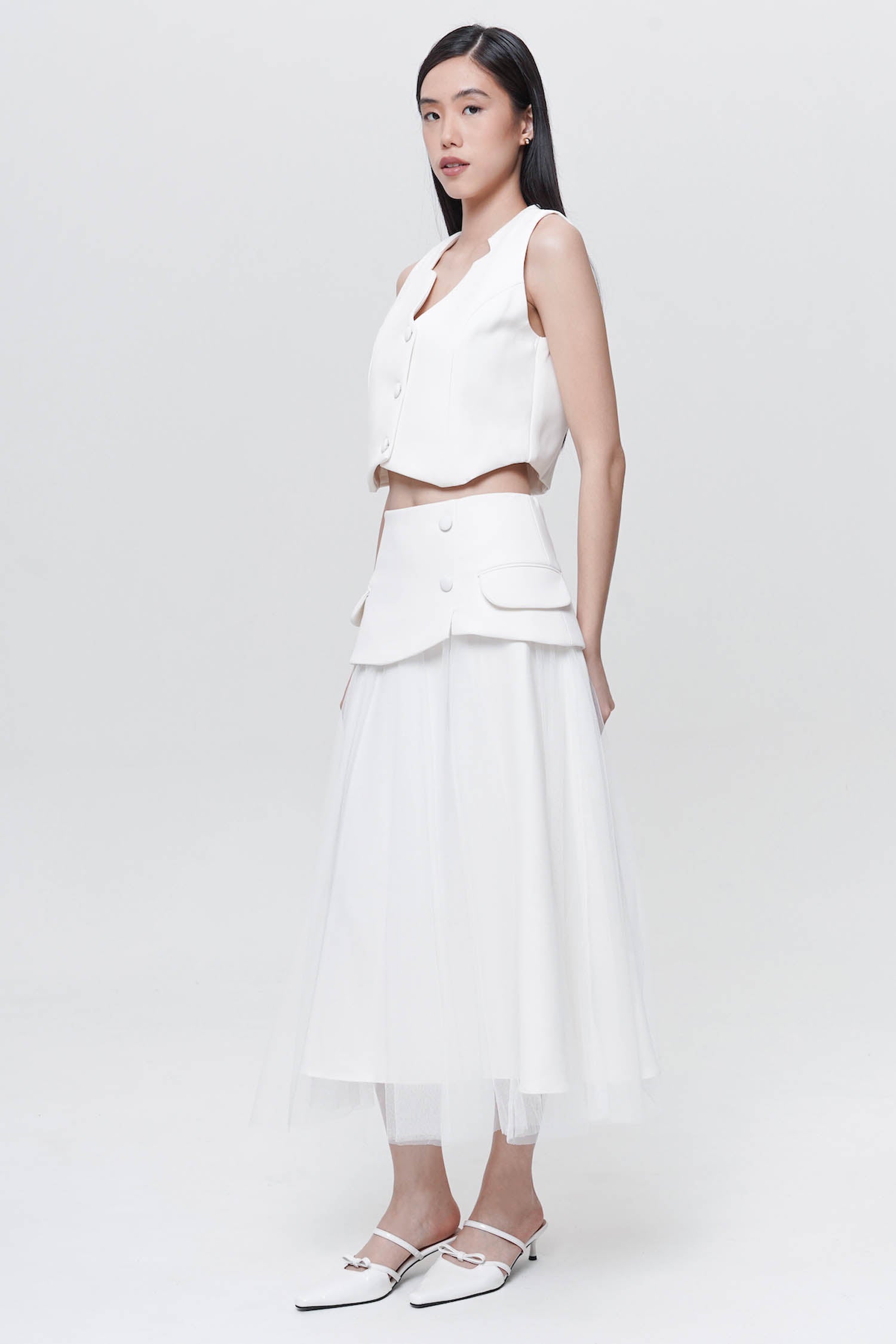 Jiva Skirt in Broken White