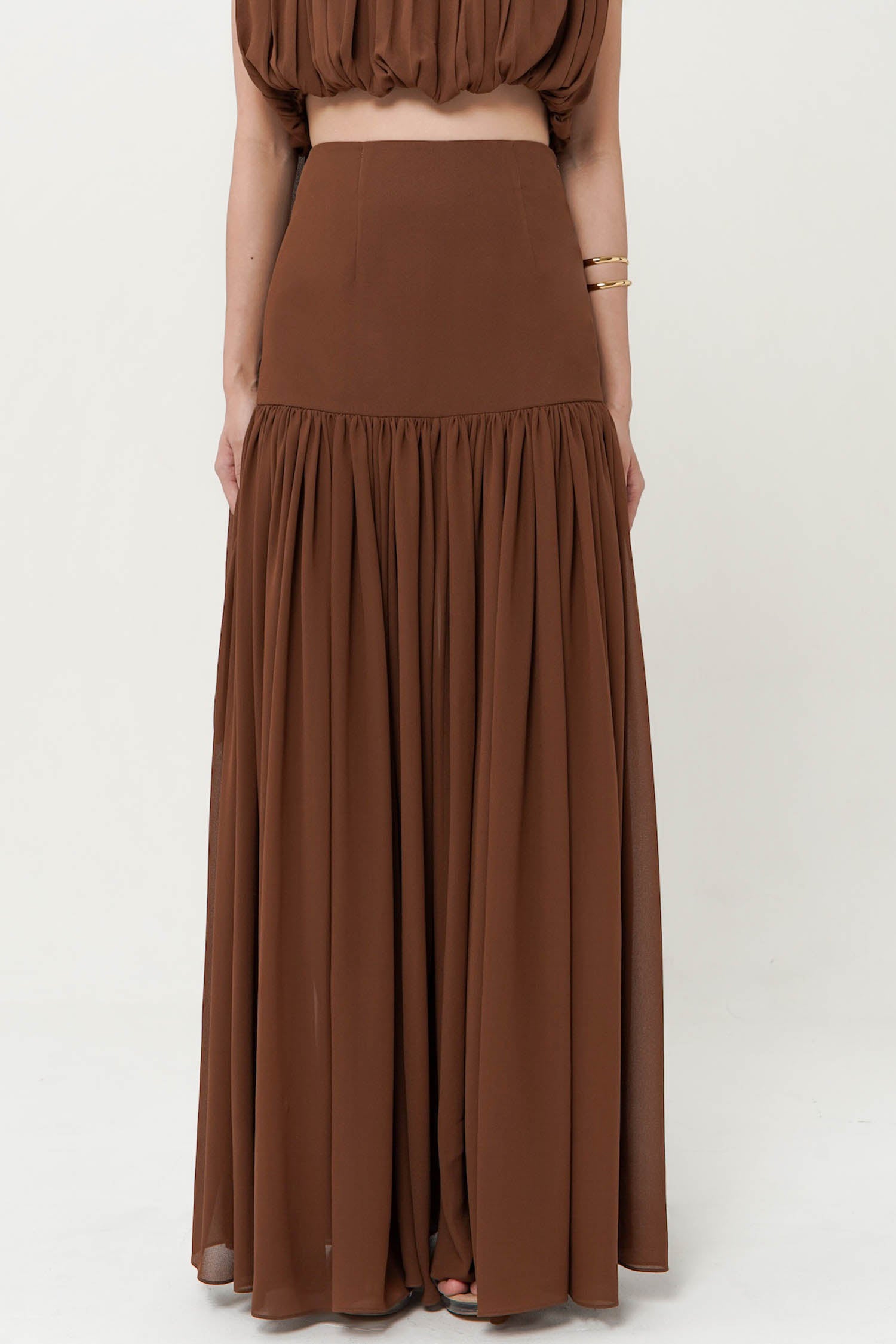 Meurice Skirt in Coffee Brown