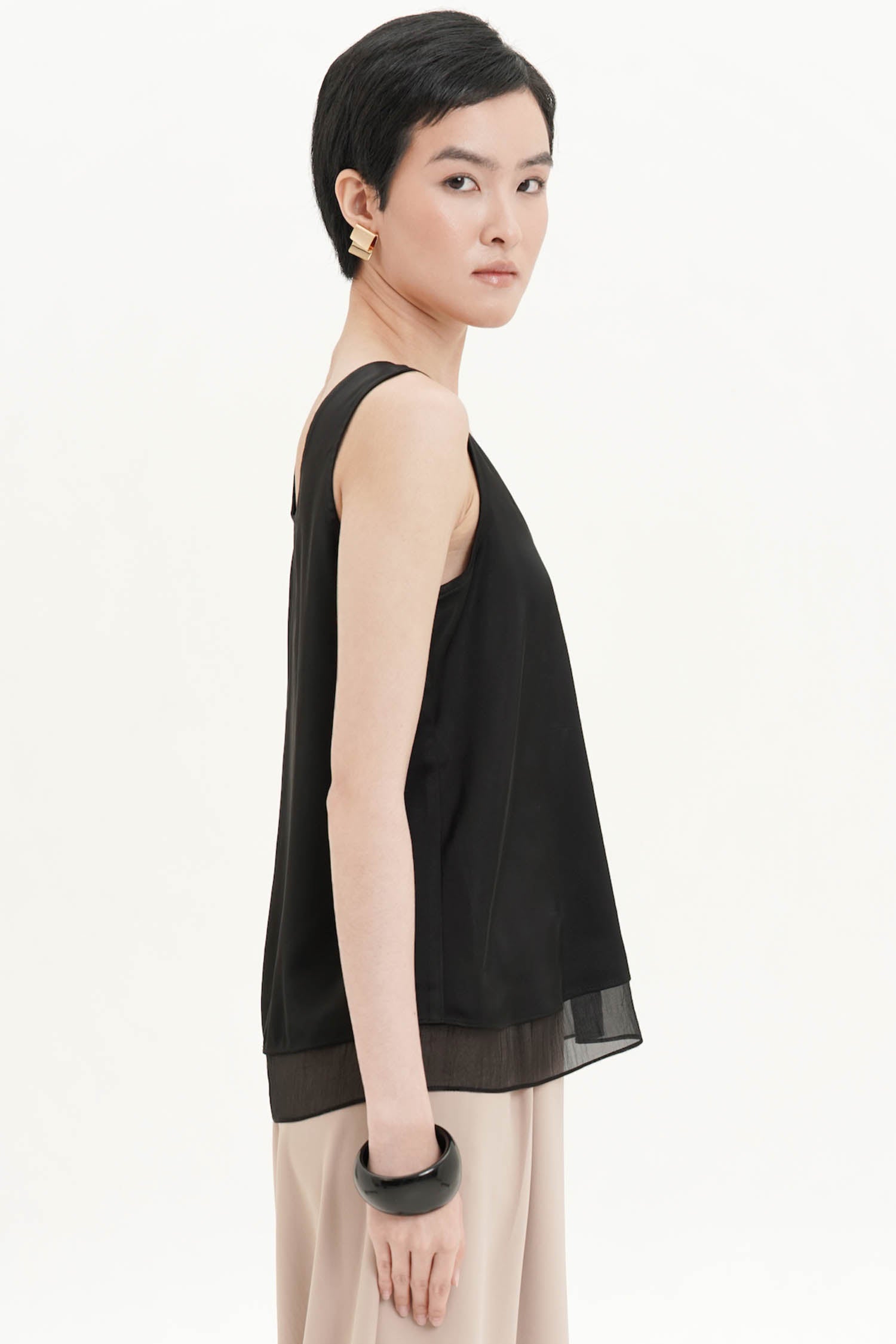 Cannes Tank Top In Black