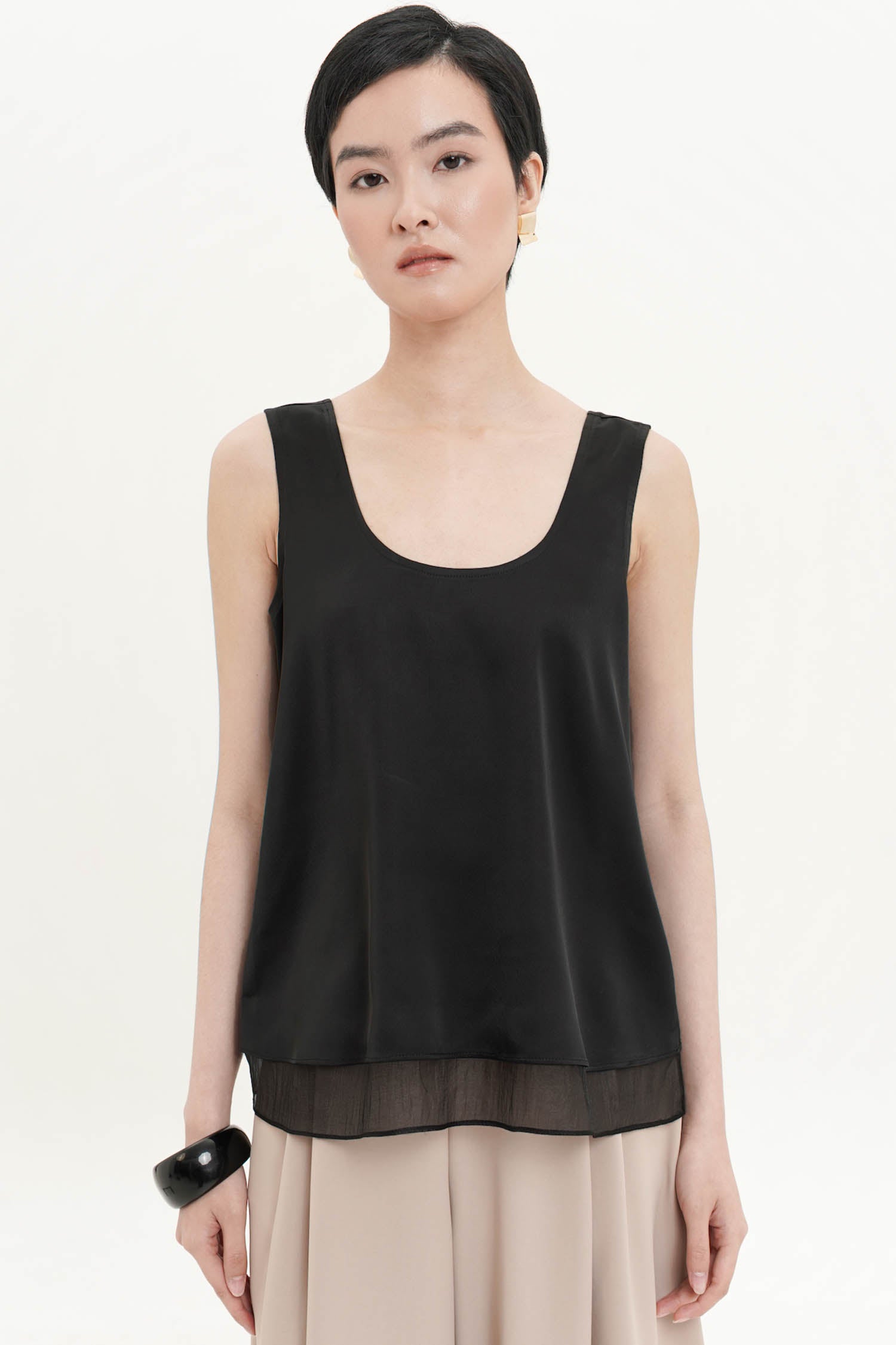 Cannes Tank Top In Black