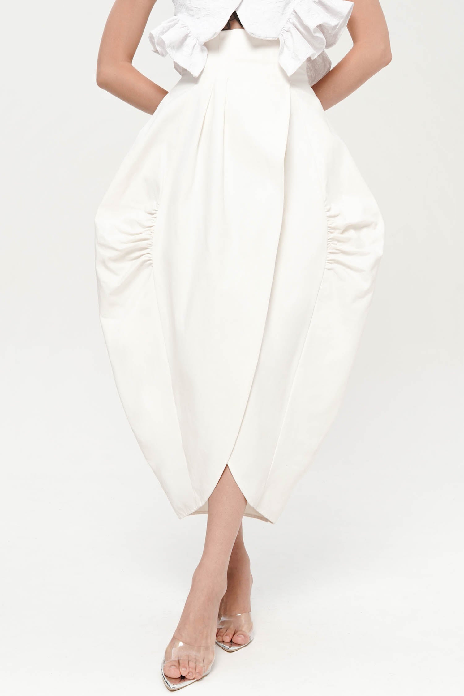 Leona Skirt in Broken White