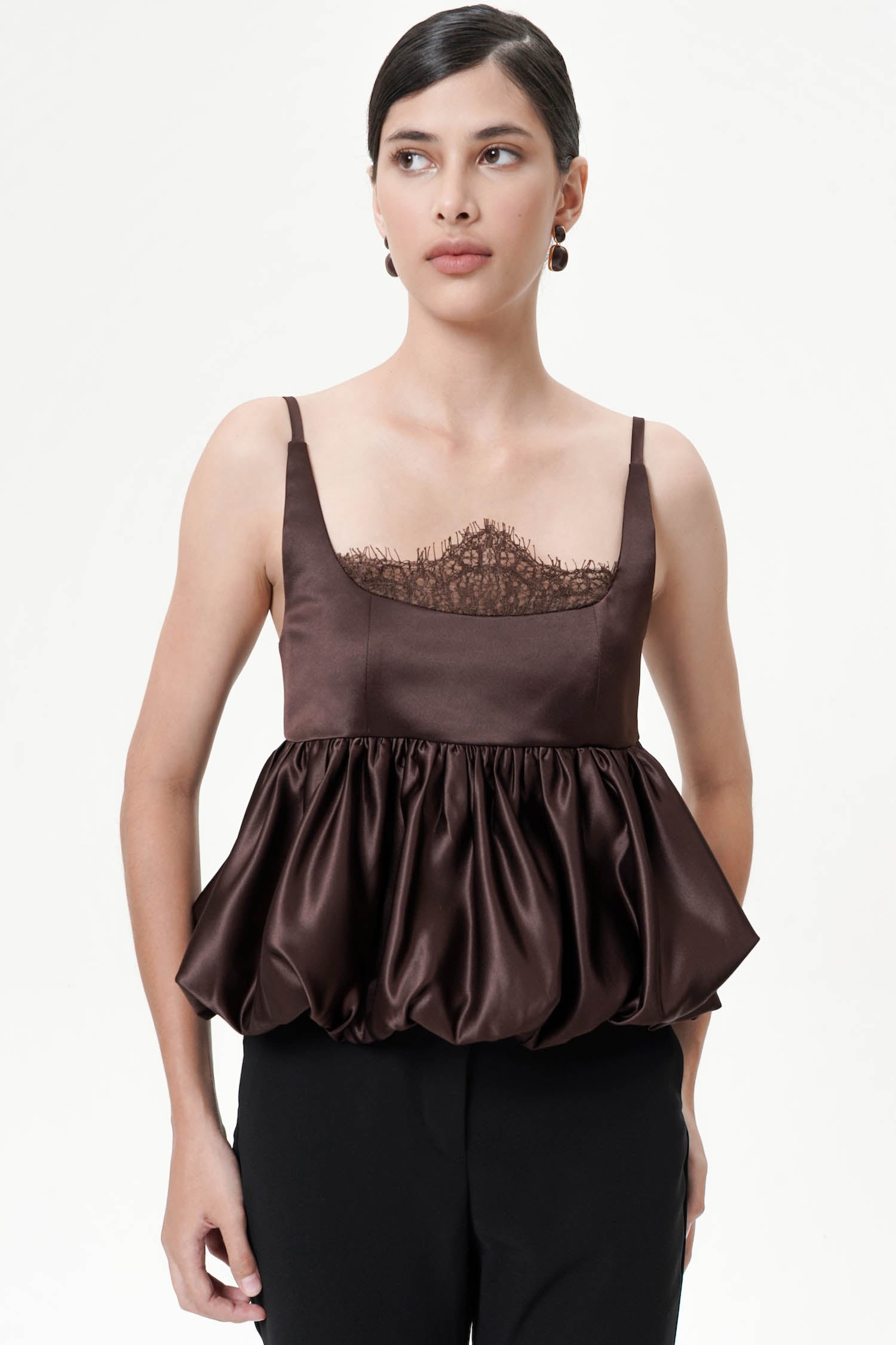 Lettera Top in Deep Brown
