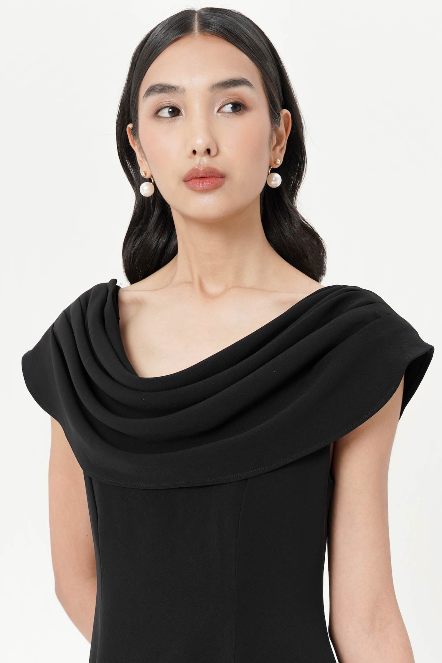 Farren Midi Dress In Black