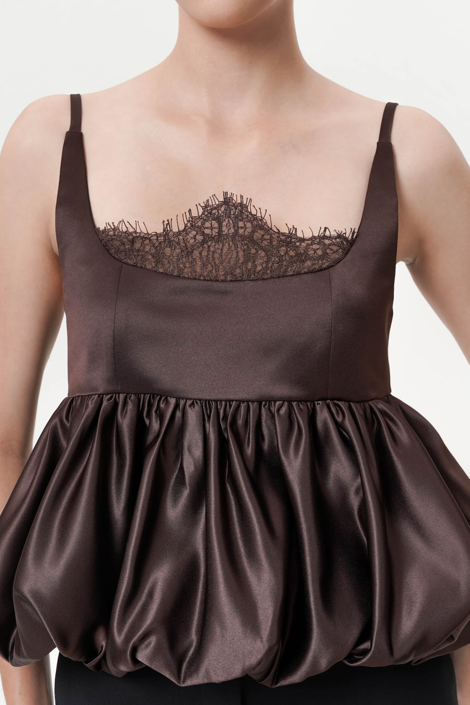 Lettera Top in Deep Brown