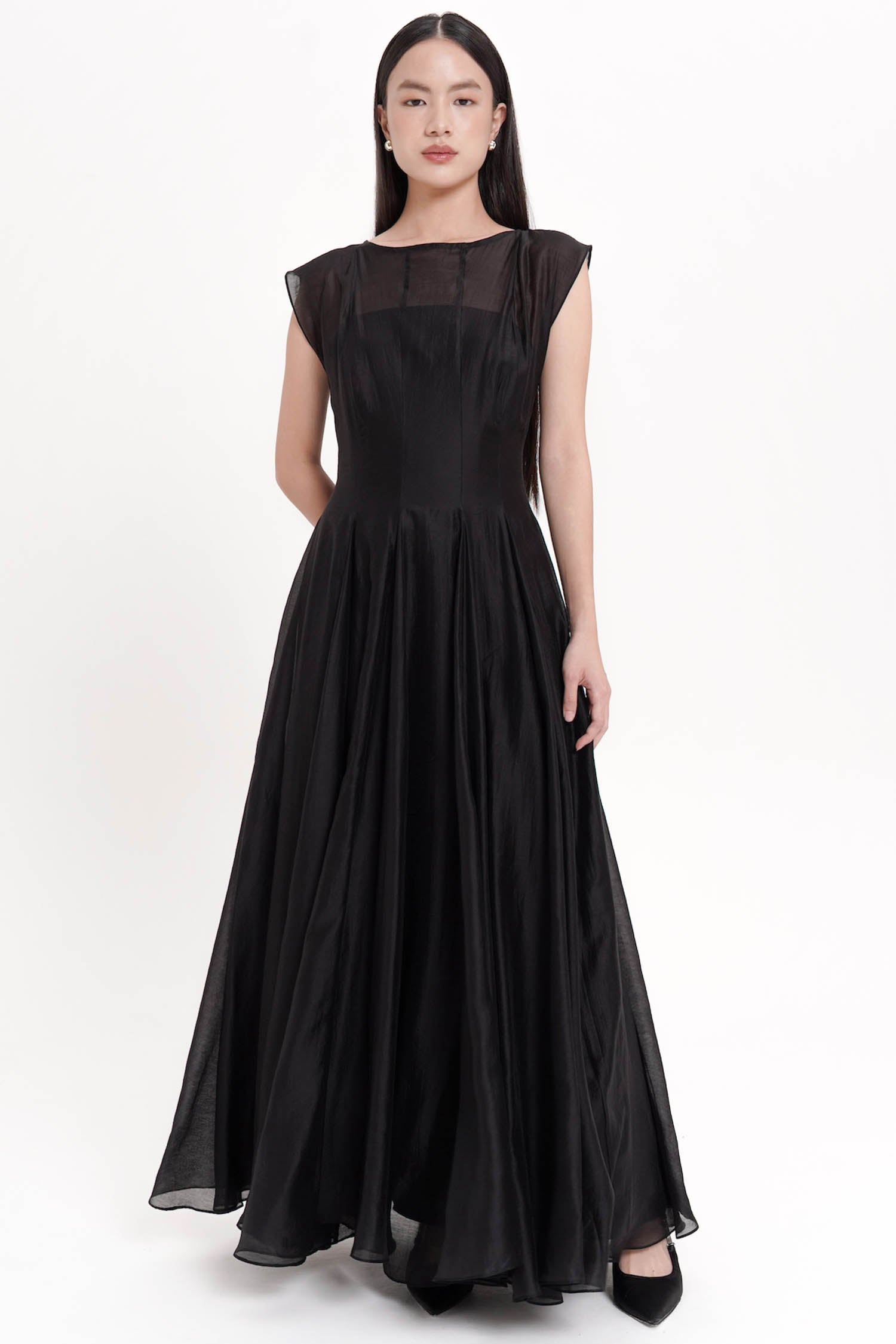 Ceres Two-piece Dress In Black