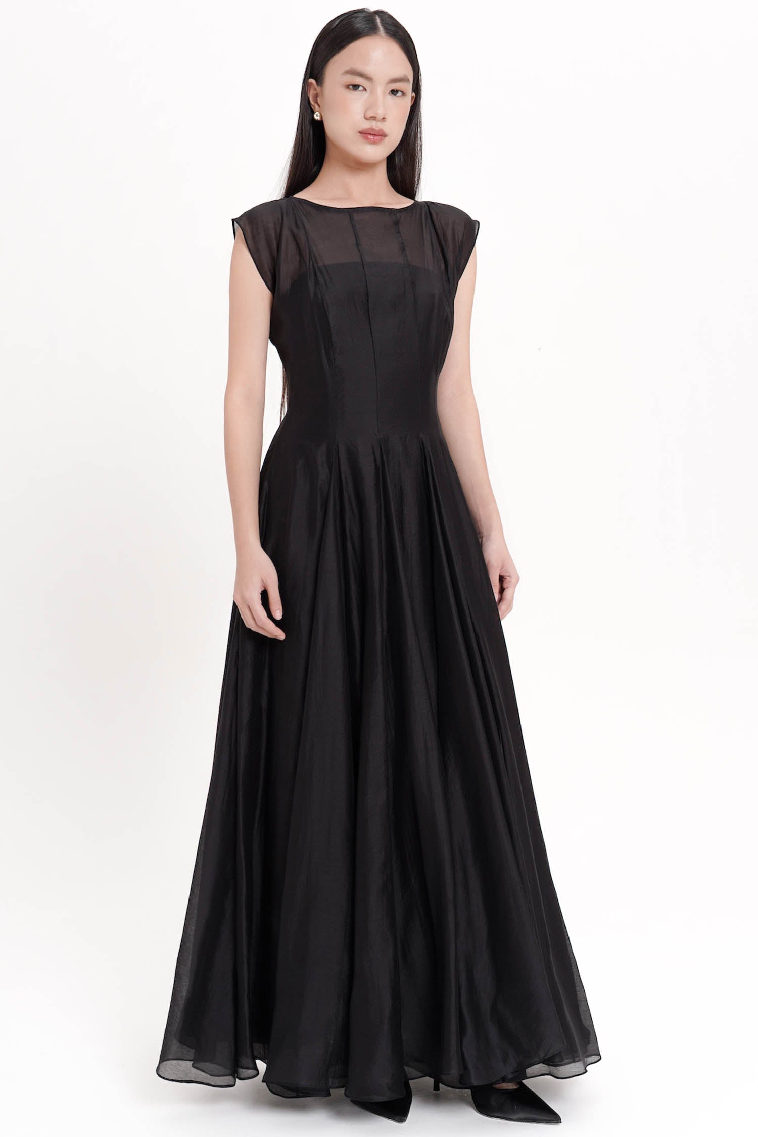 Ceres Two-piece Dress In Black