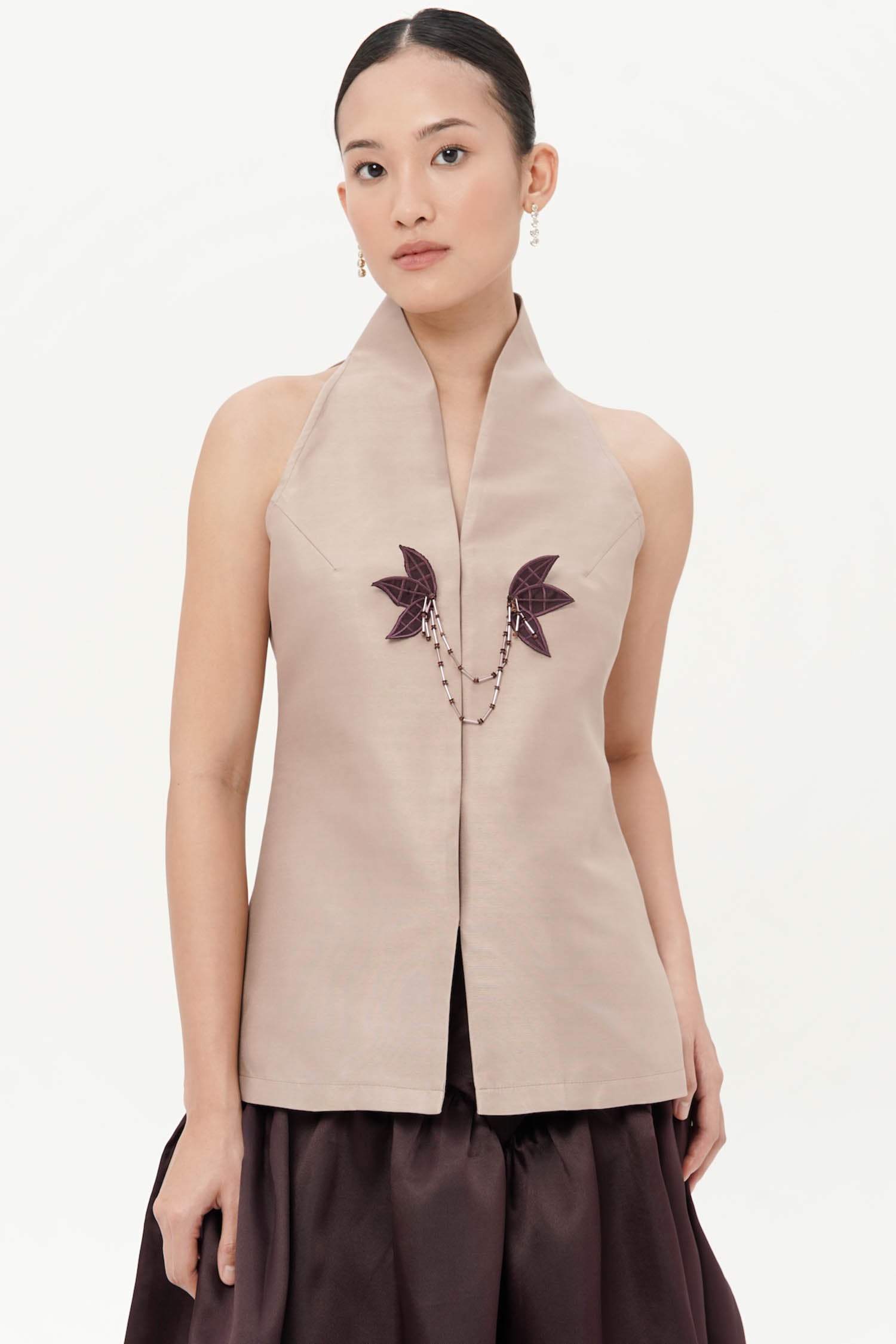 Dayu Top in Taupe