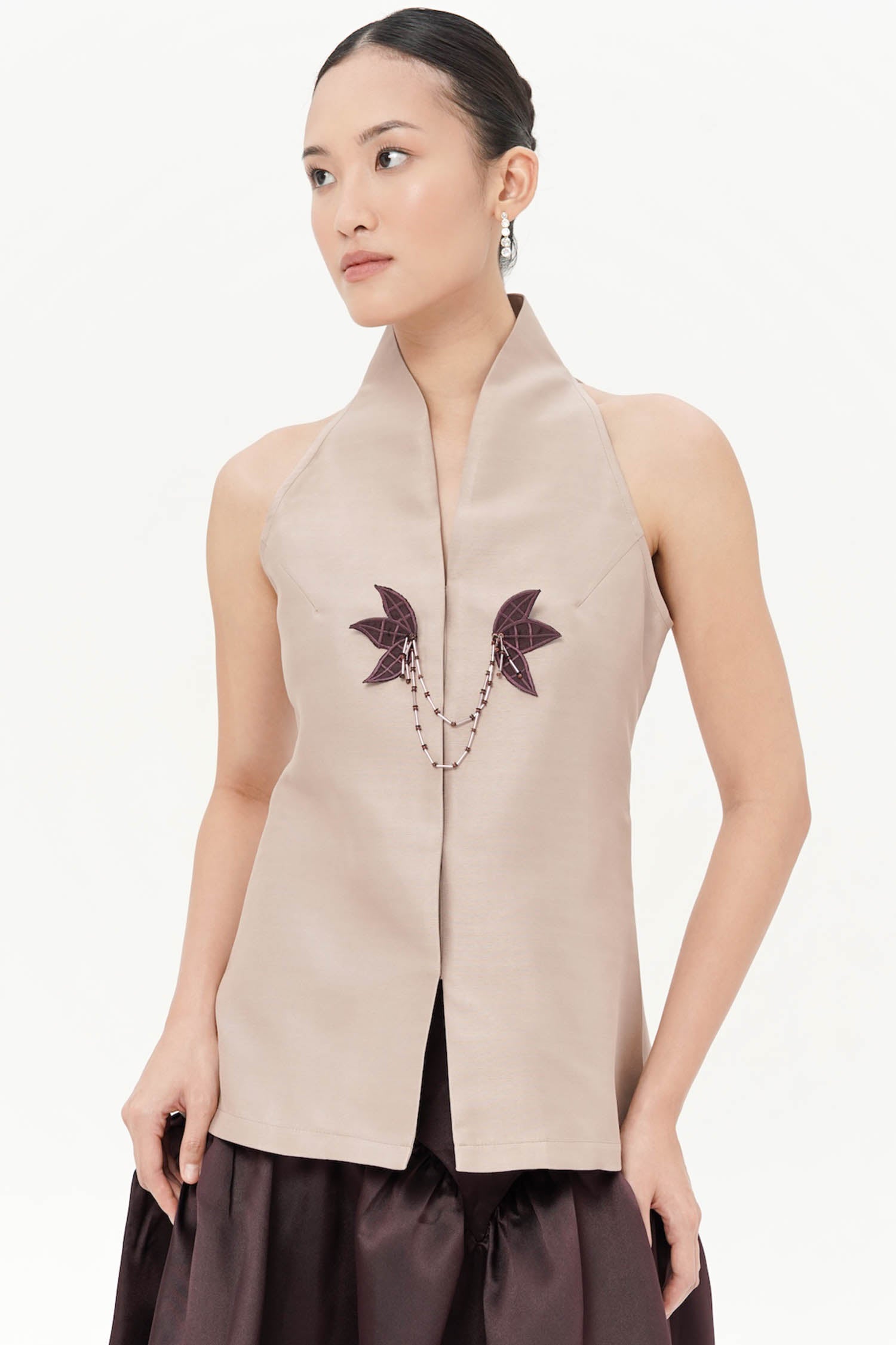 Dayu Top in Taupe