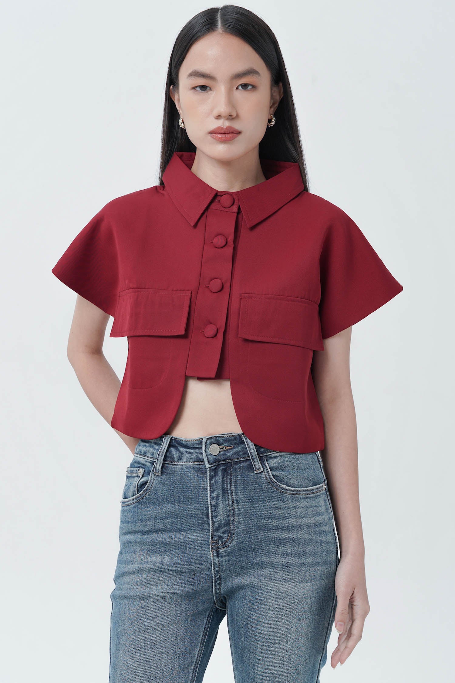 Barth Top in Maroon