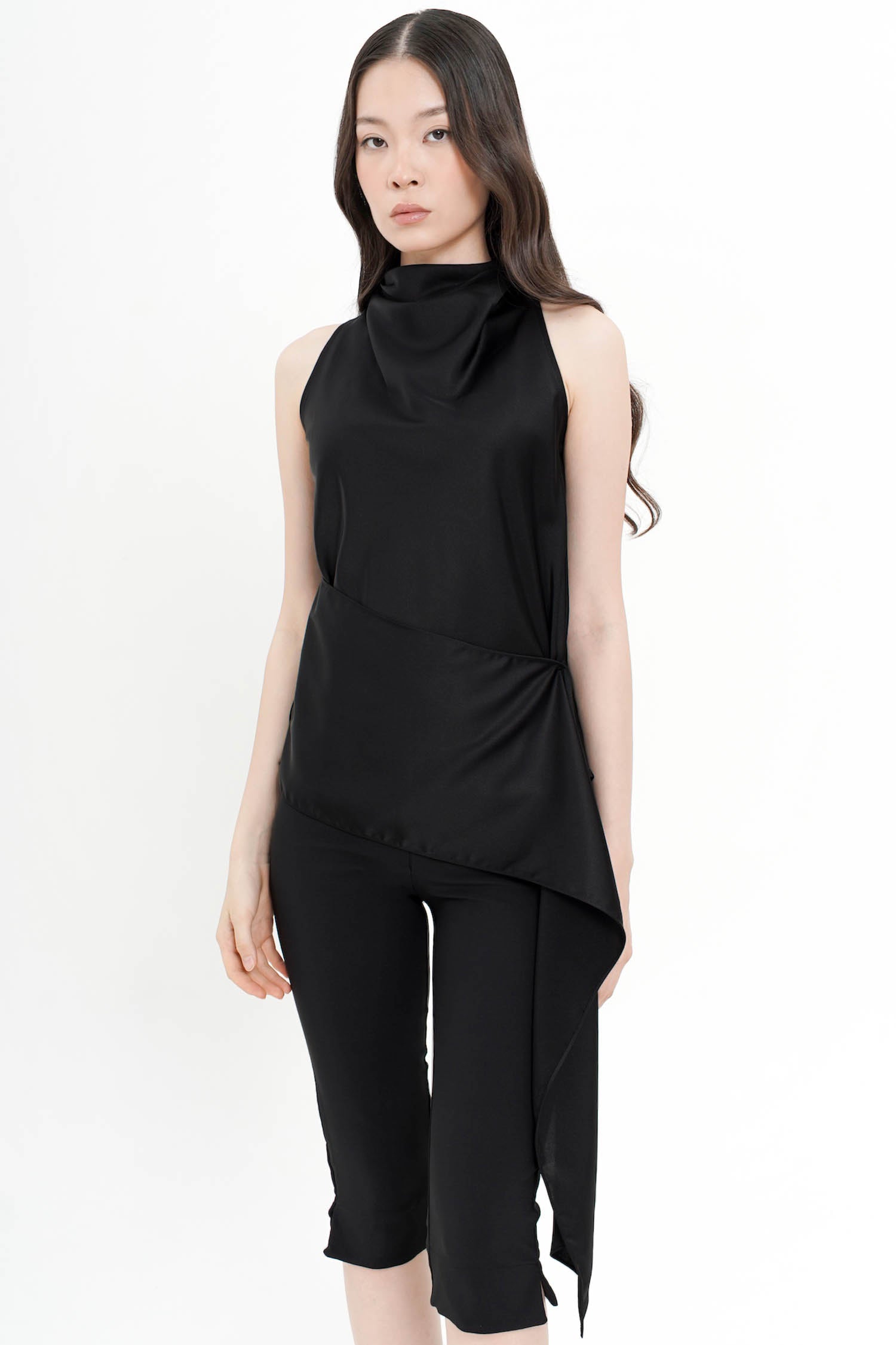 Ottavia Asymmetrical Top In Black