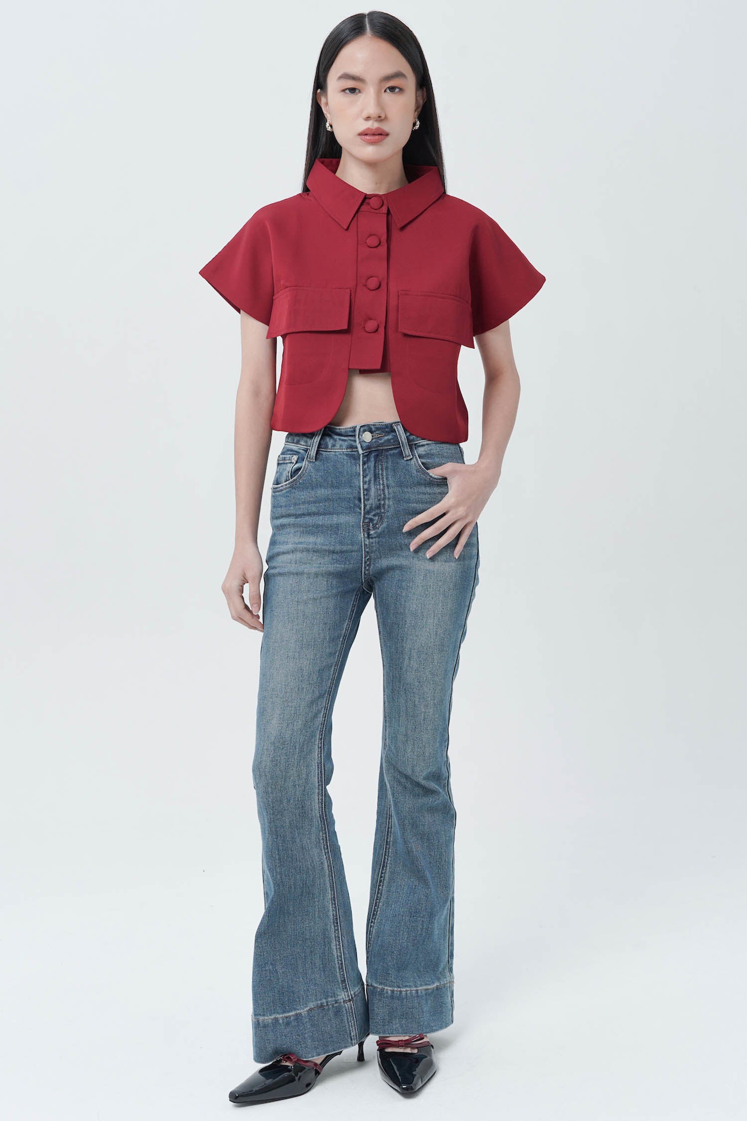 Barth Top in Maroon