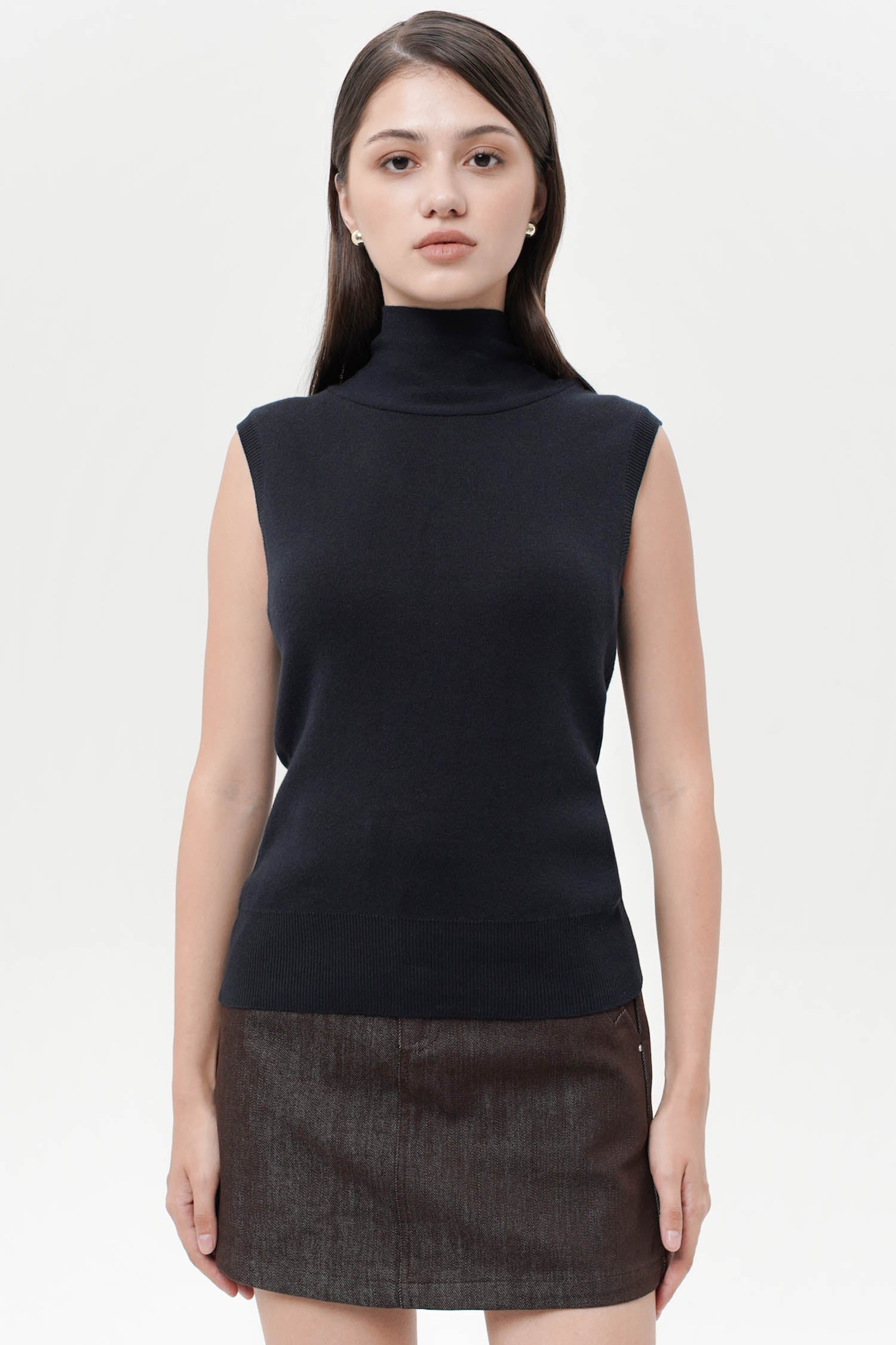 Veloura Shawl Top In Navy