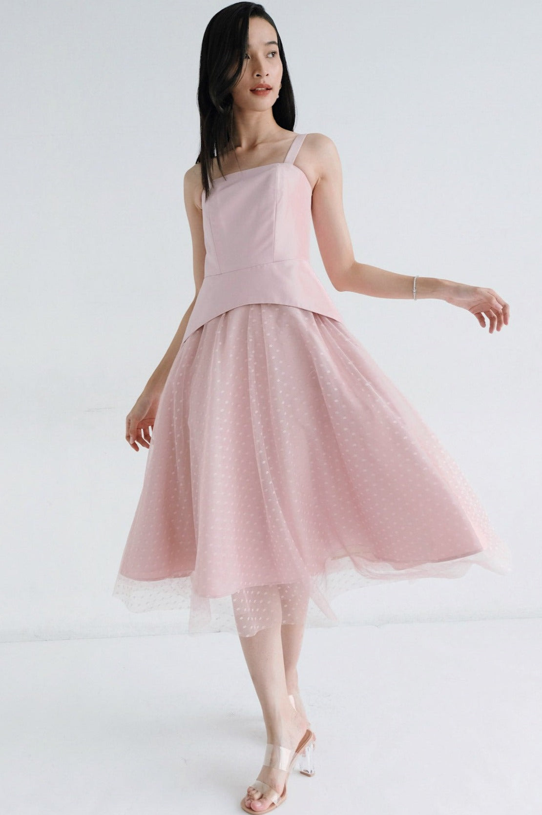 Evangeline Dress In Pink
