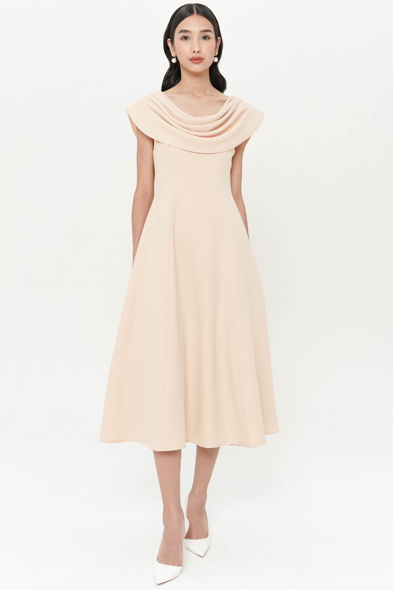 Farren Midi Dress In Butter