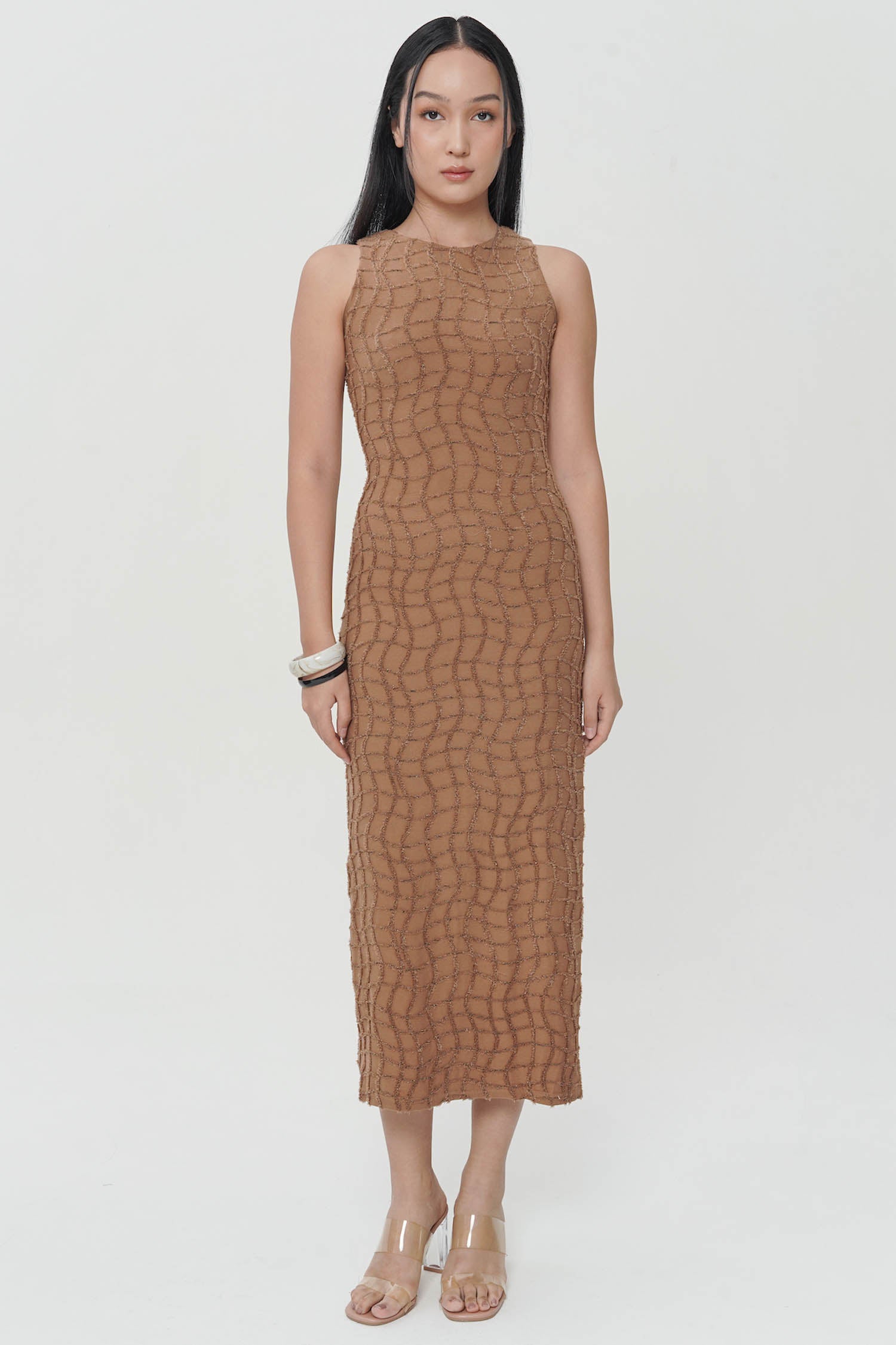 Auberi Dress In Brown