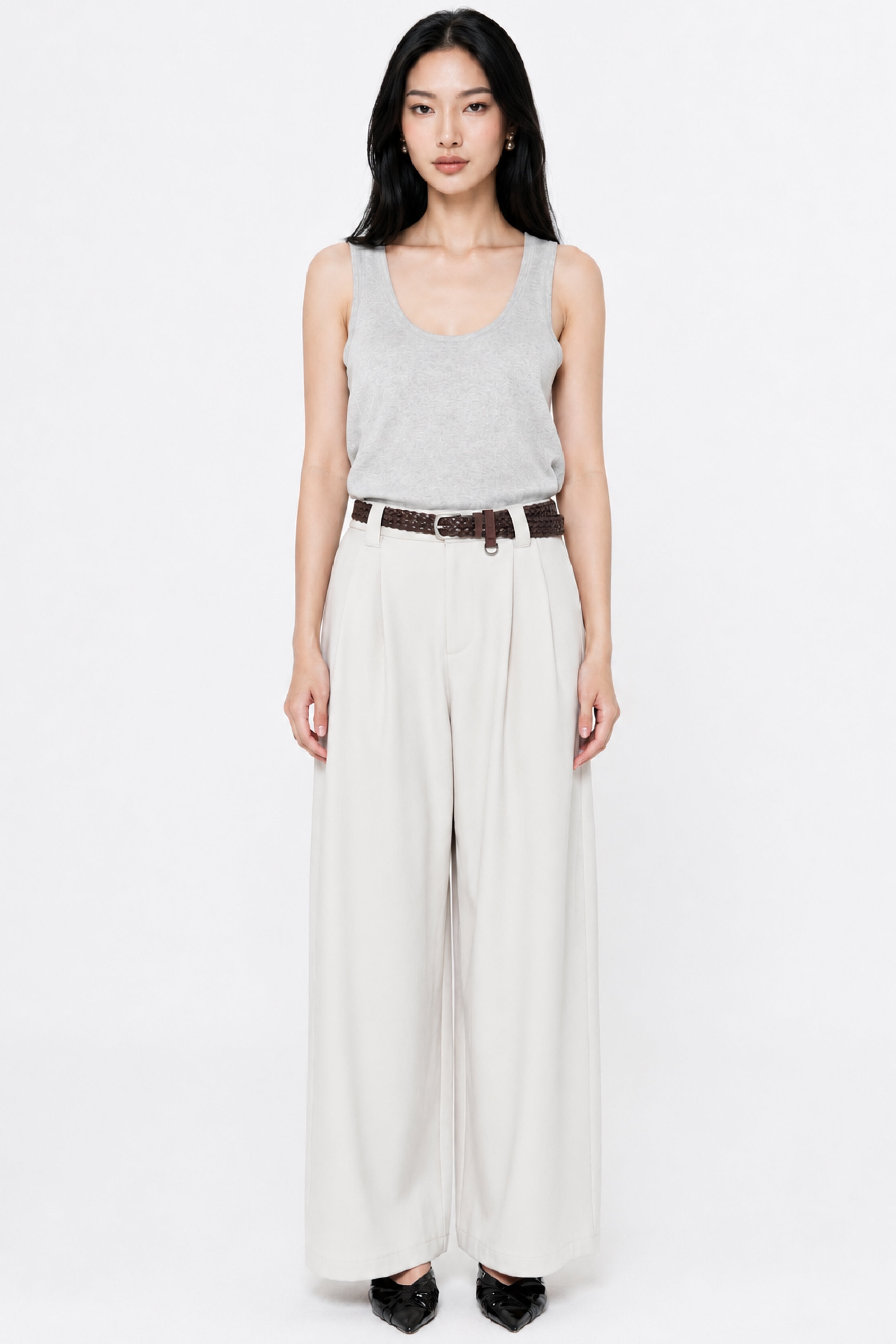 Carolina Wide-Leg Trouser In Creme