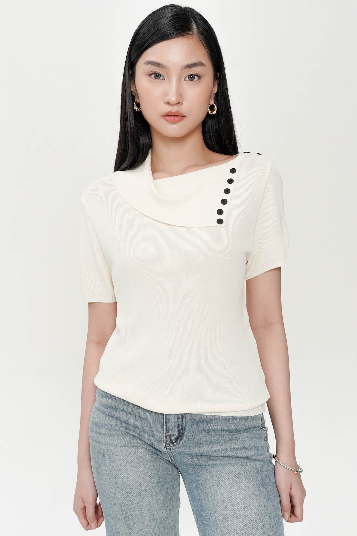 Daley Top in Creme
