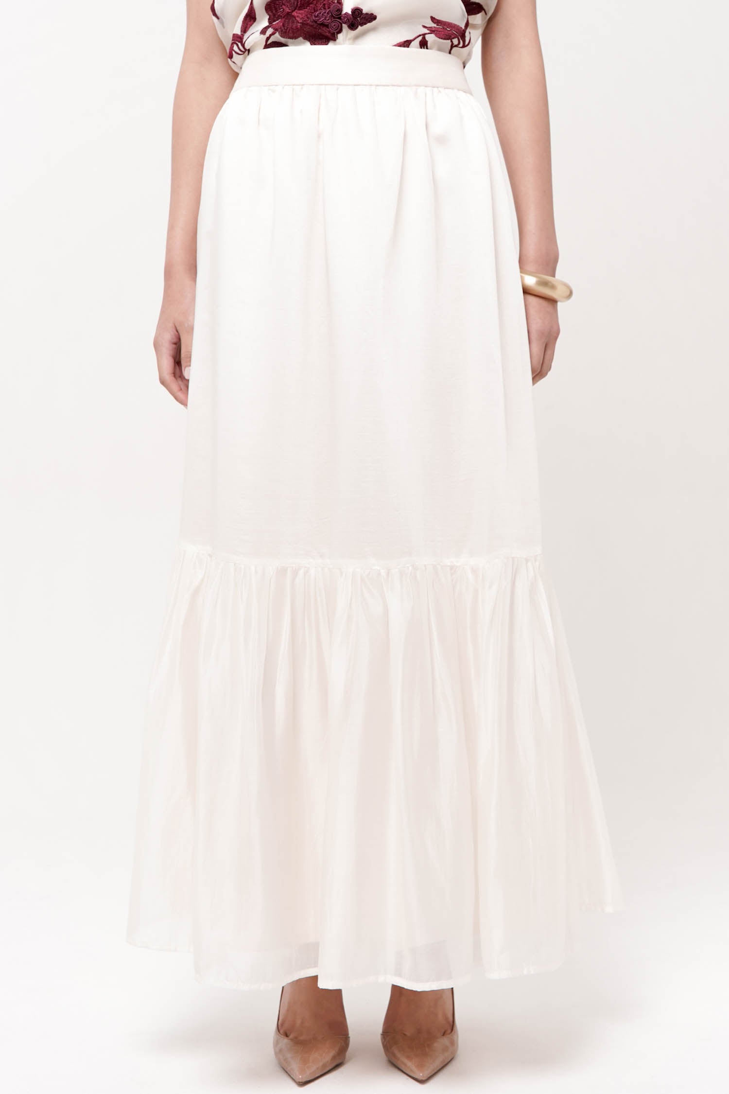 Ling Maxi Skirt in Ivory