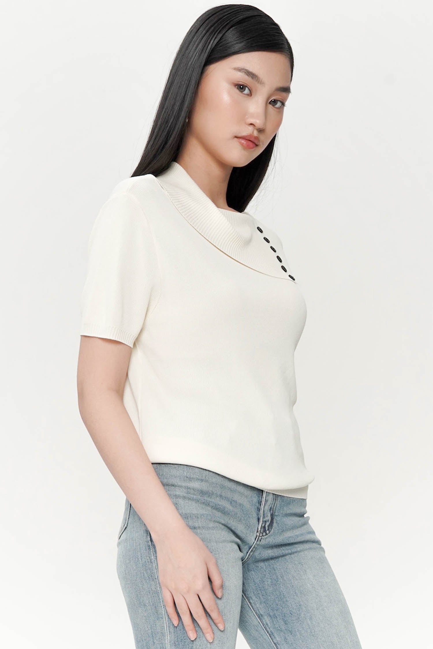 Daley Top in Creme