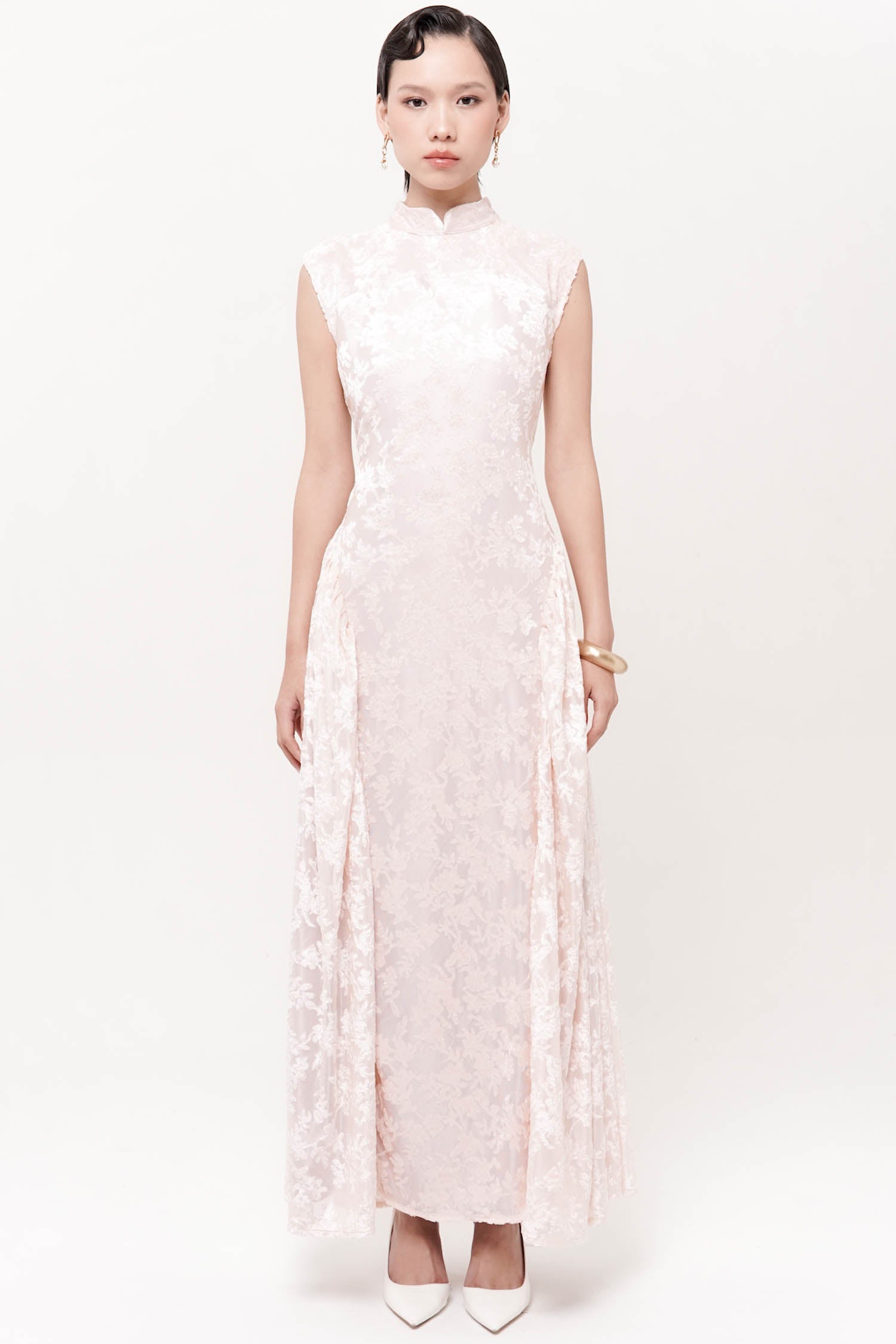 Hua Maxi Dress in Dusty Pink