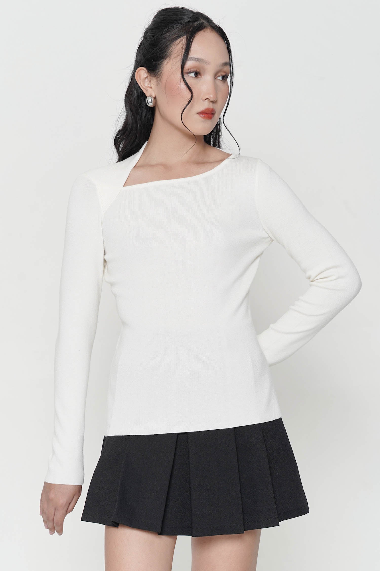 Yuji Top In Broken White (LAST PIECES)