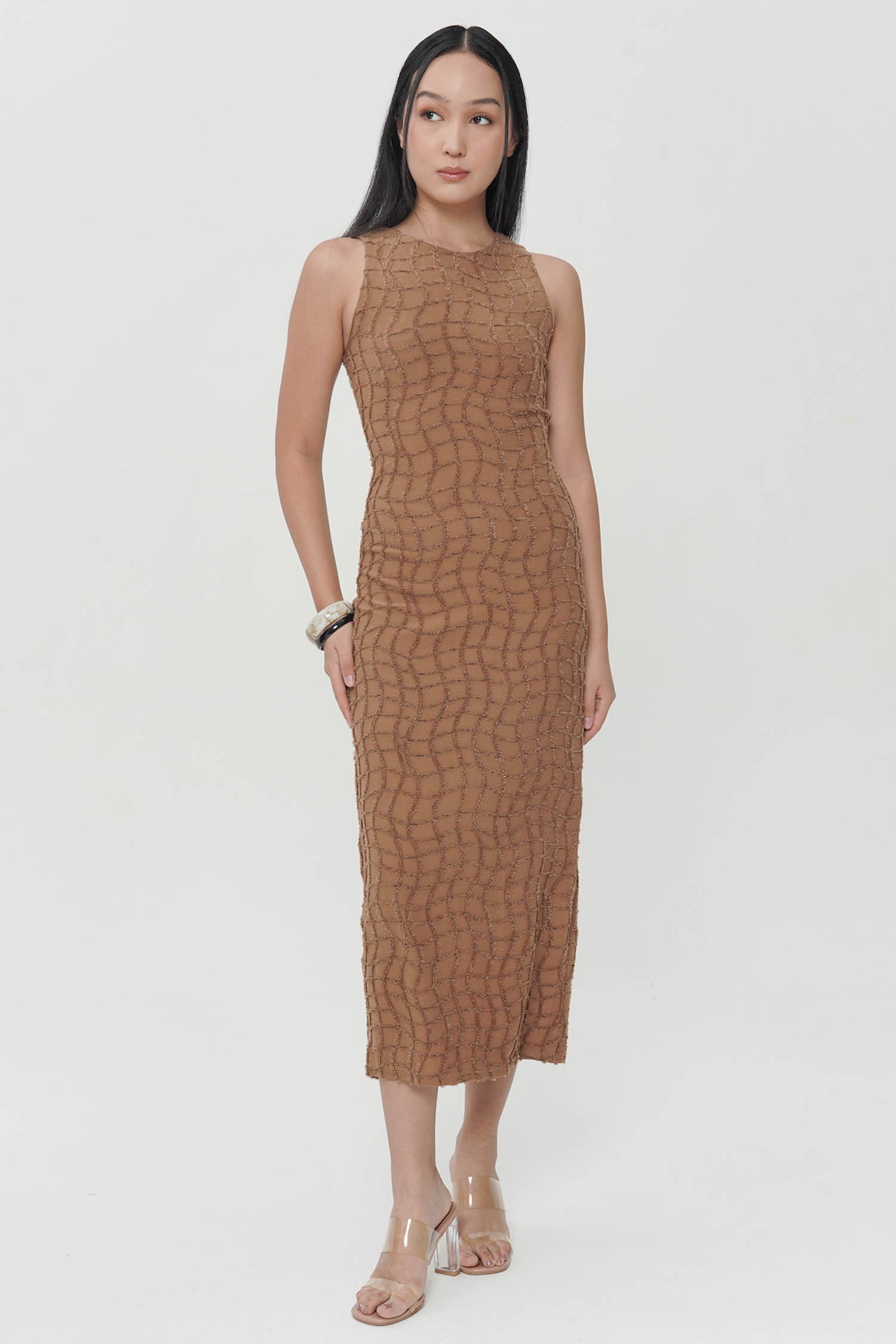 Auberi Dress In Brown