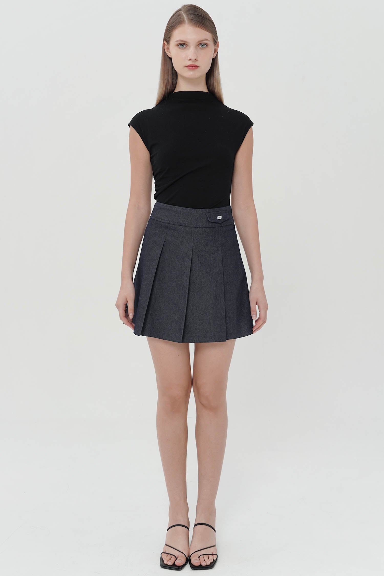 Alama Skirt In Dark Denim