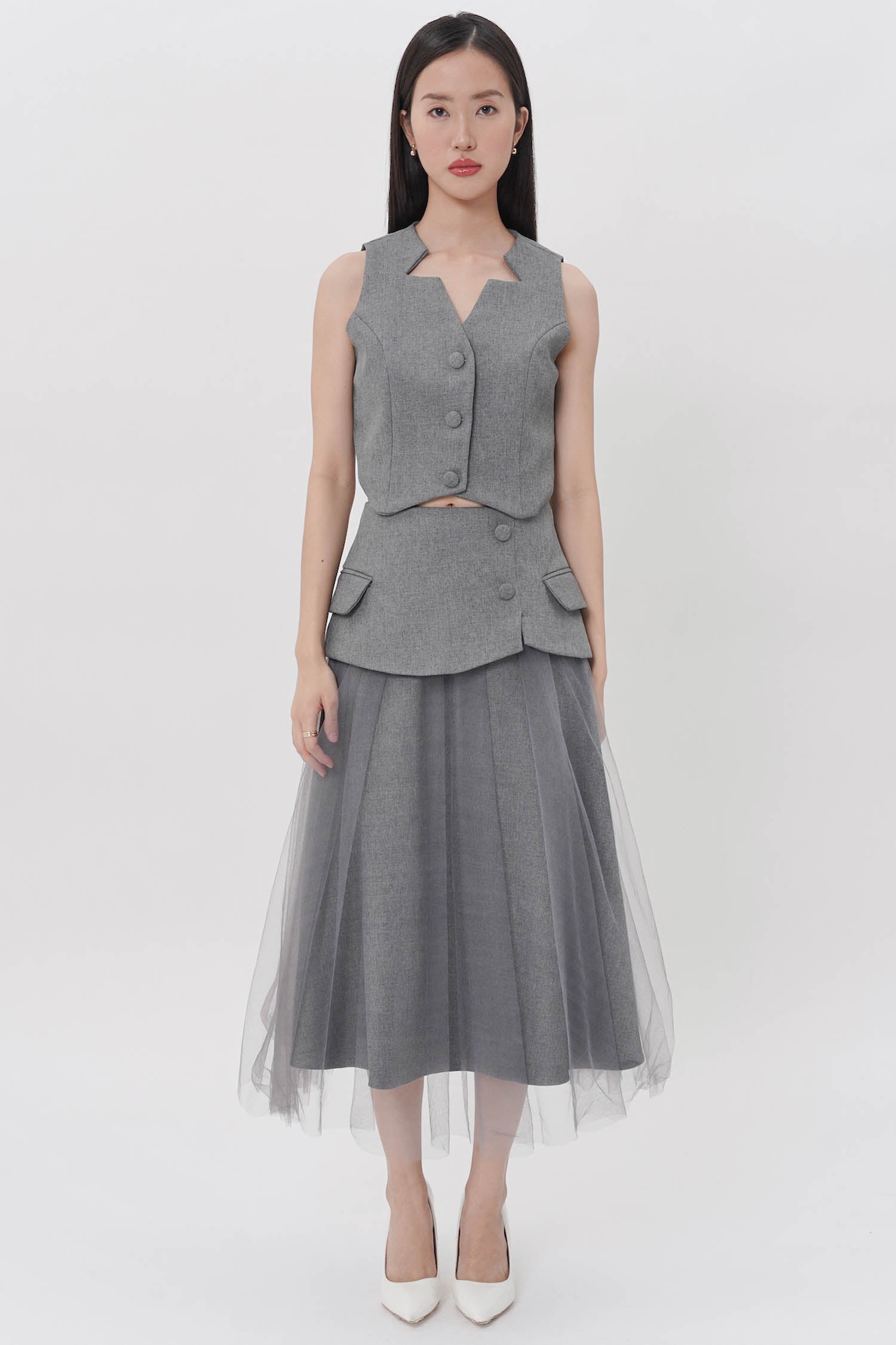 Jiva Skirt In Dark Grey