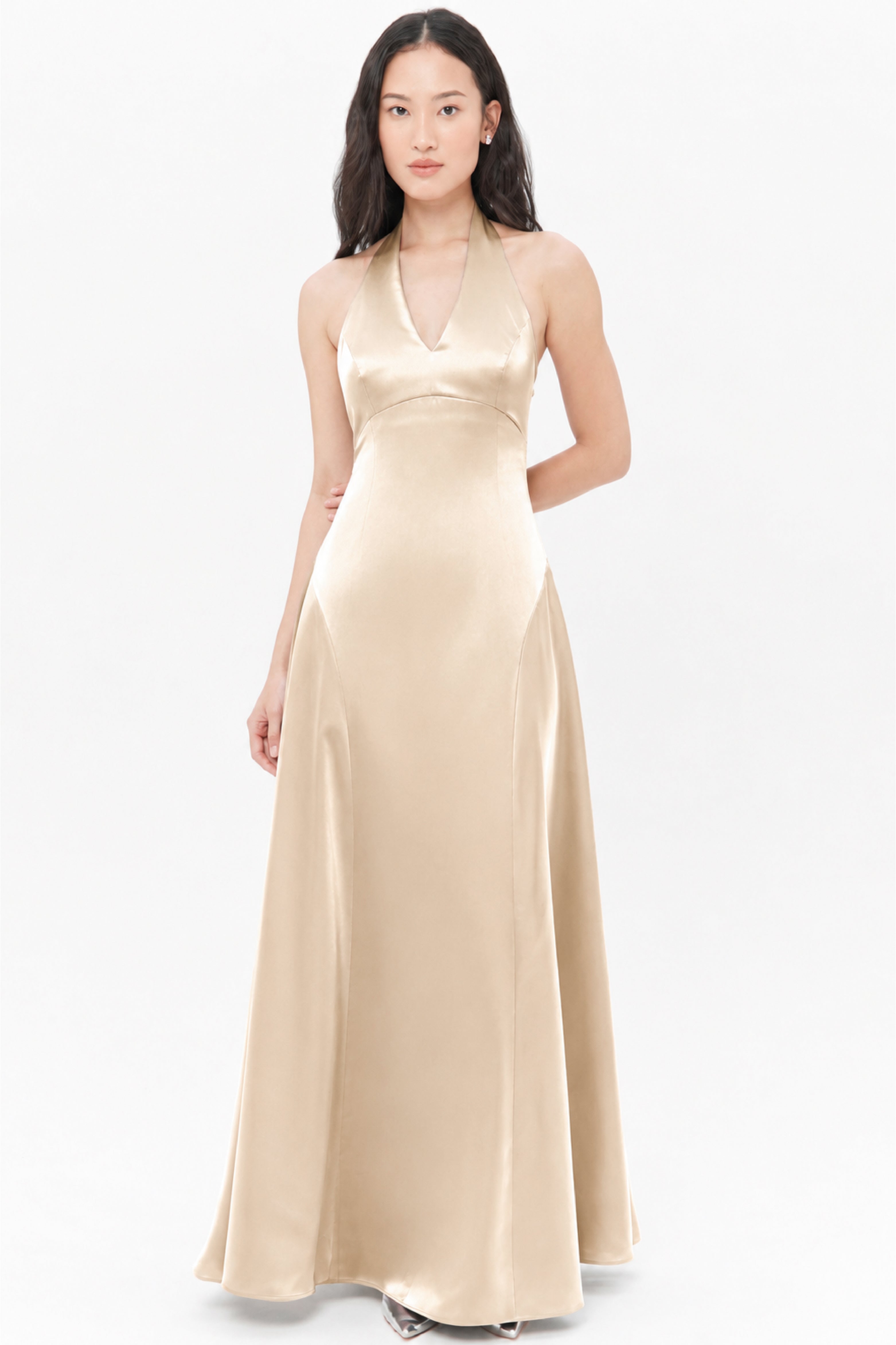 Auralis Maxi Dress In Champagne