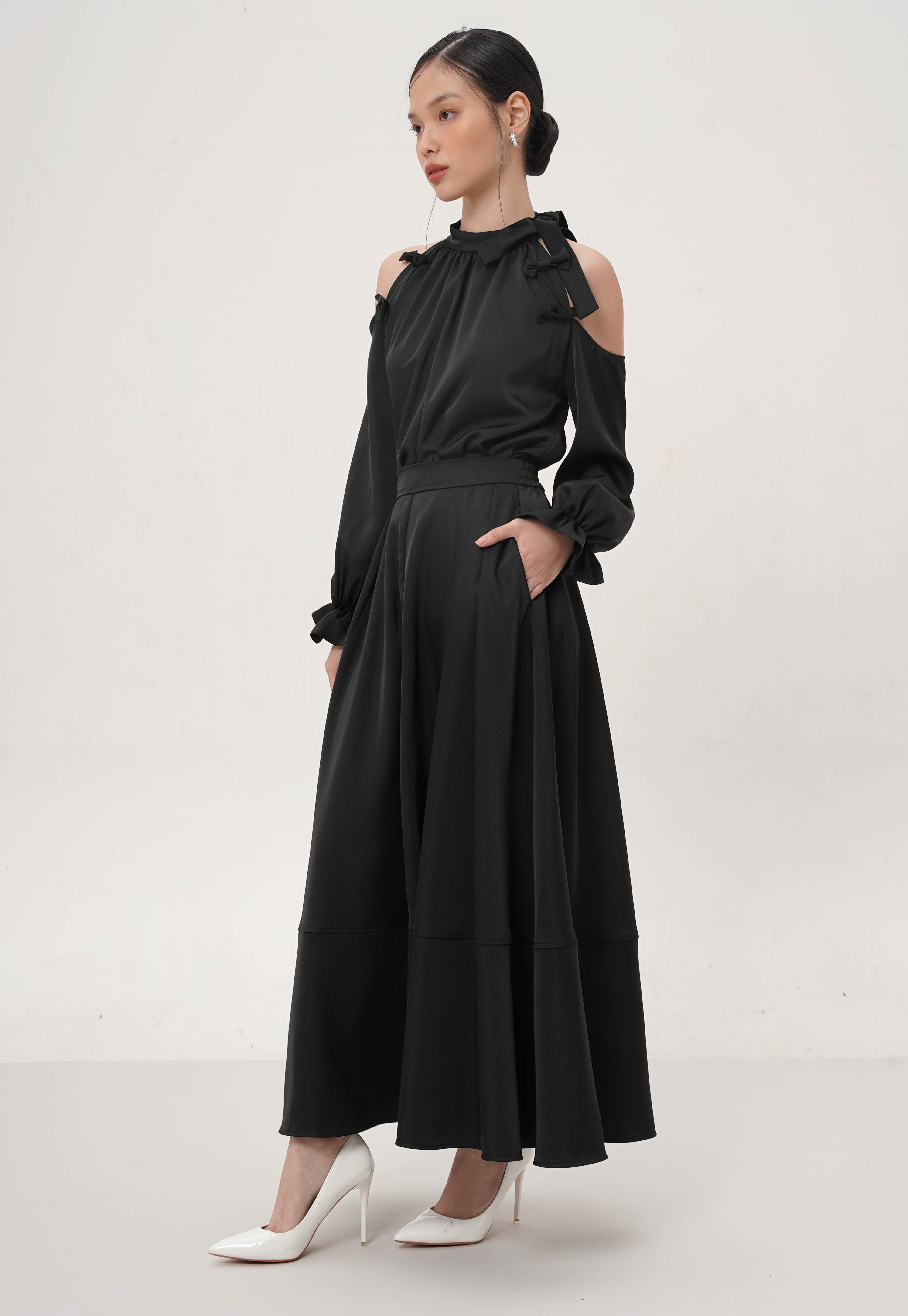 Alda Midi Skirt In Black (2 Left)