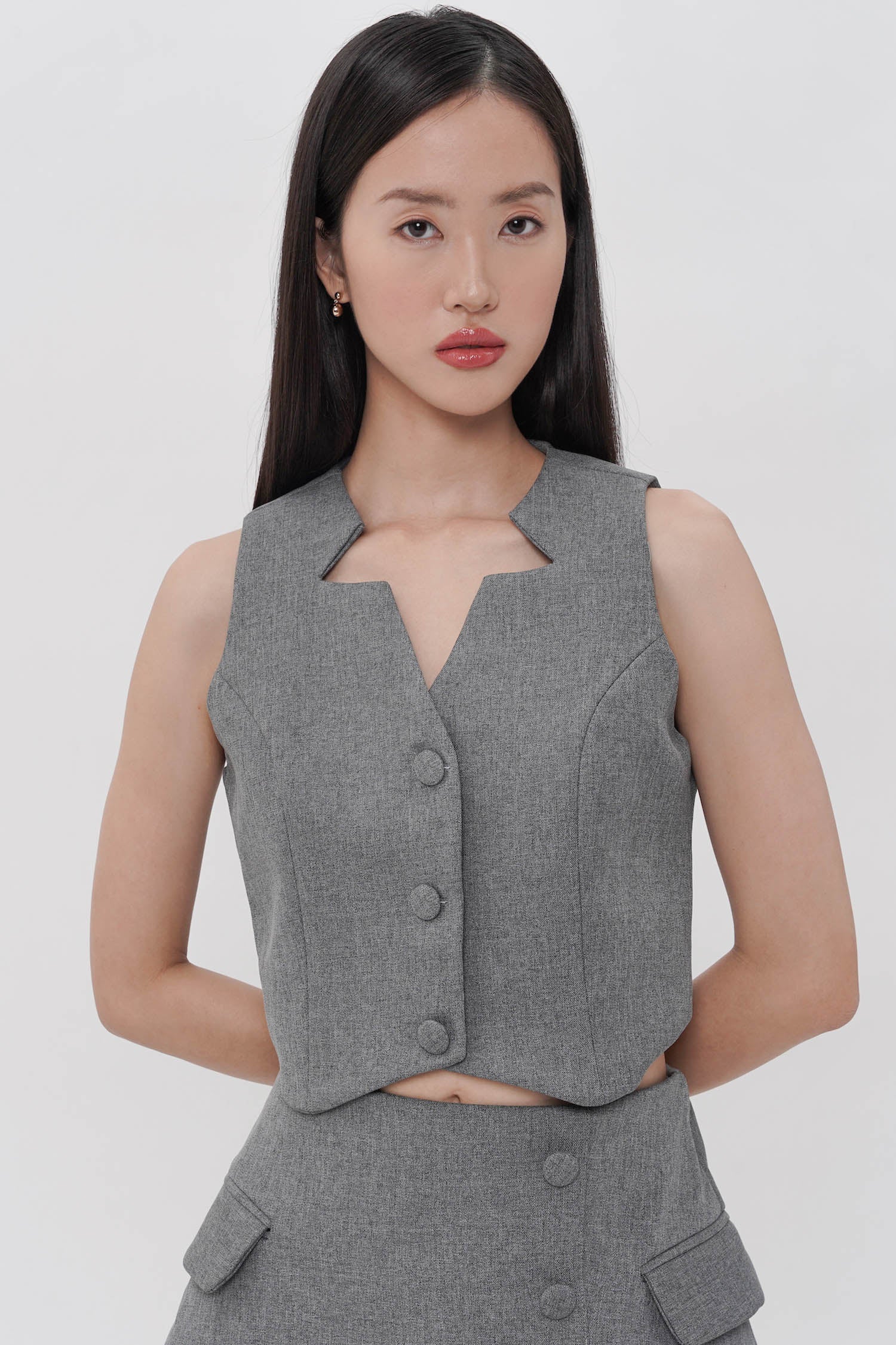 Liftia Vest In Dark Grey