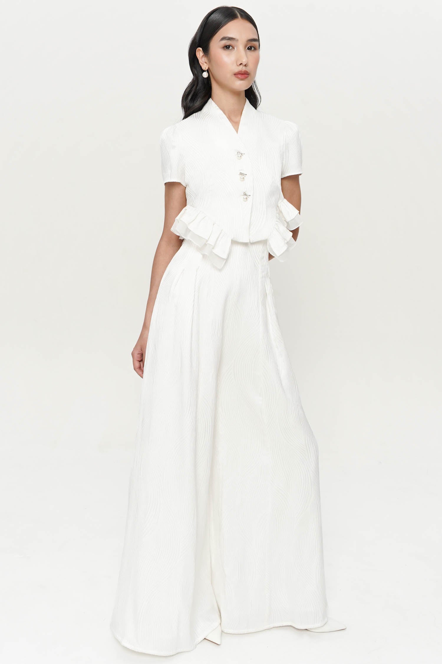Carson Pants In Pearl White