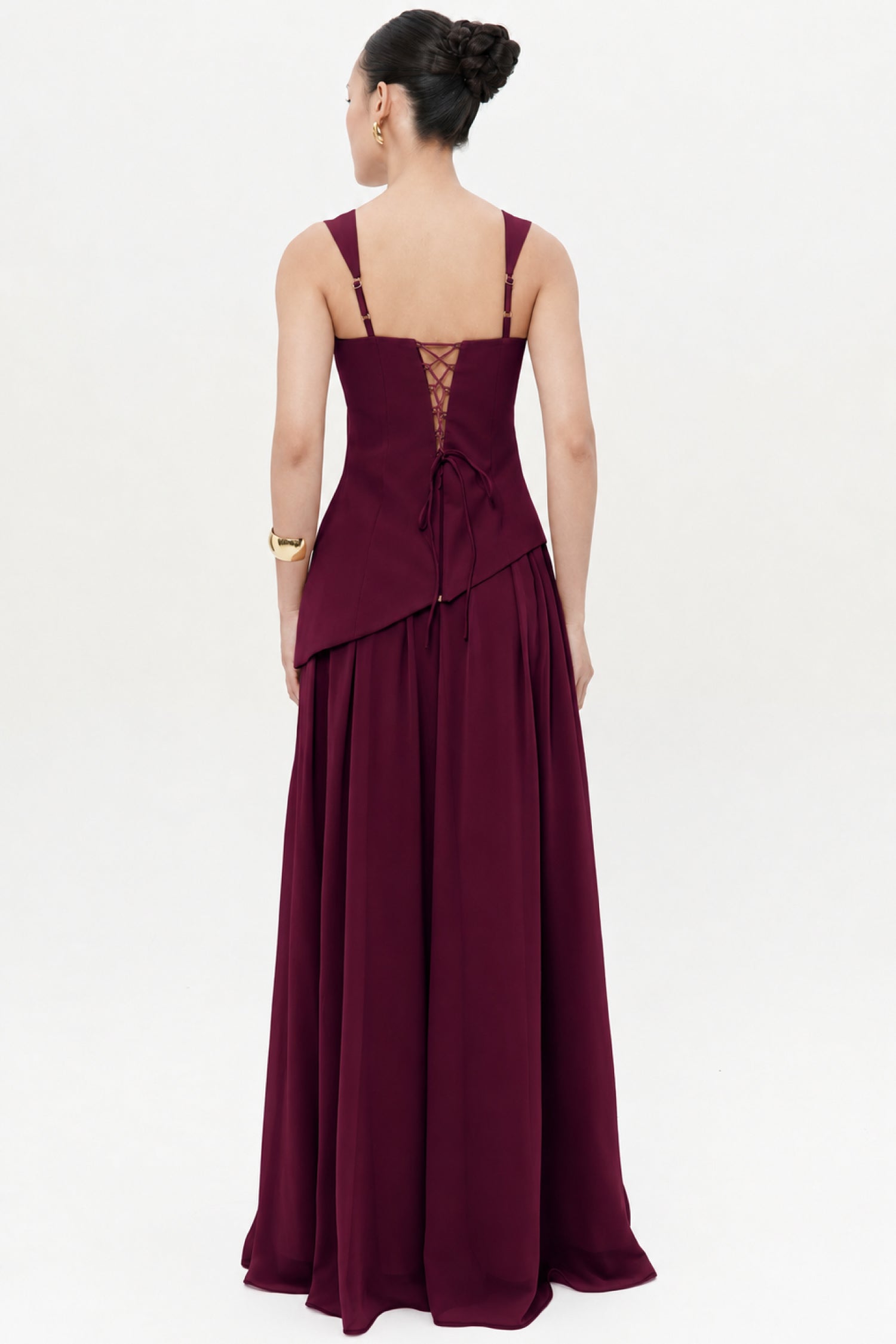 Arivana Two-Piece Dress In Wine
