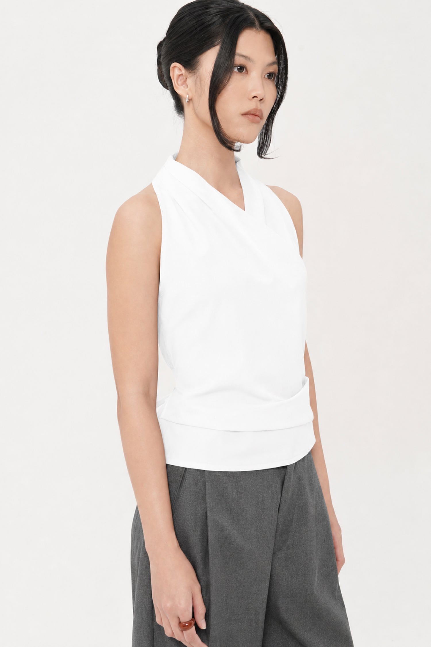 Pine Wrap Top In Broken White