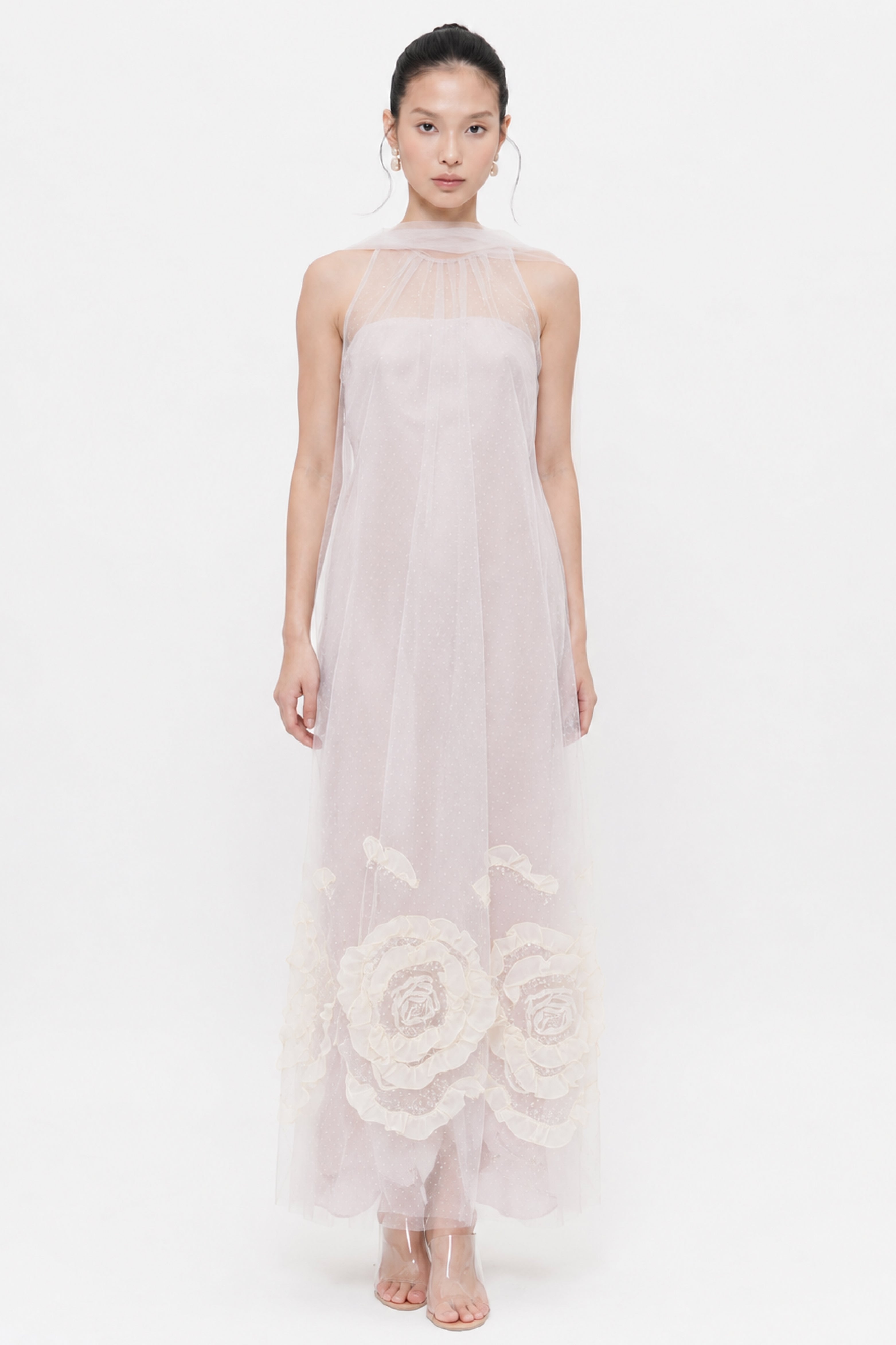 Tisha Dress In Nude